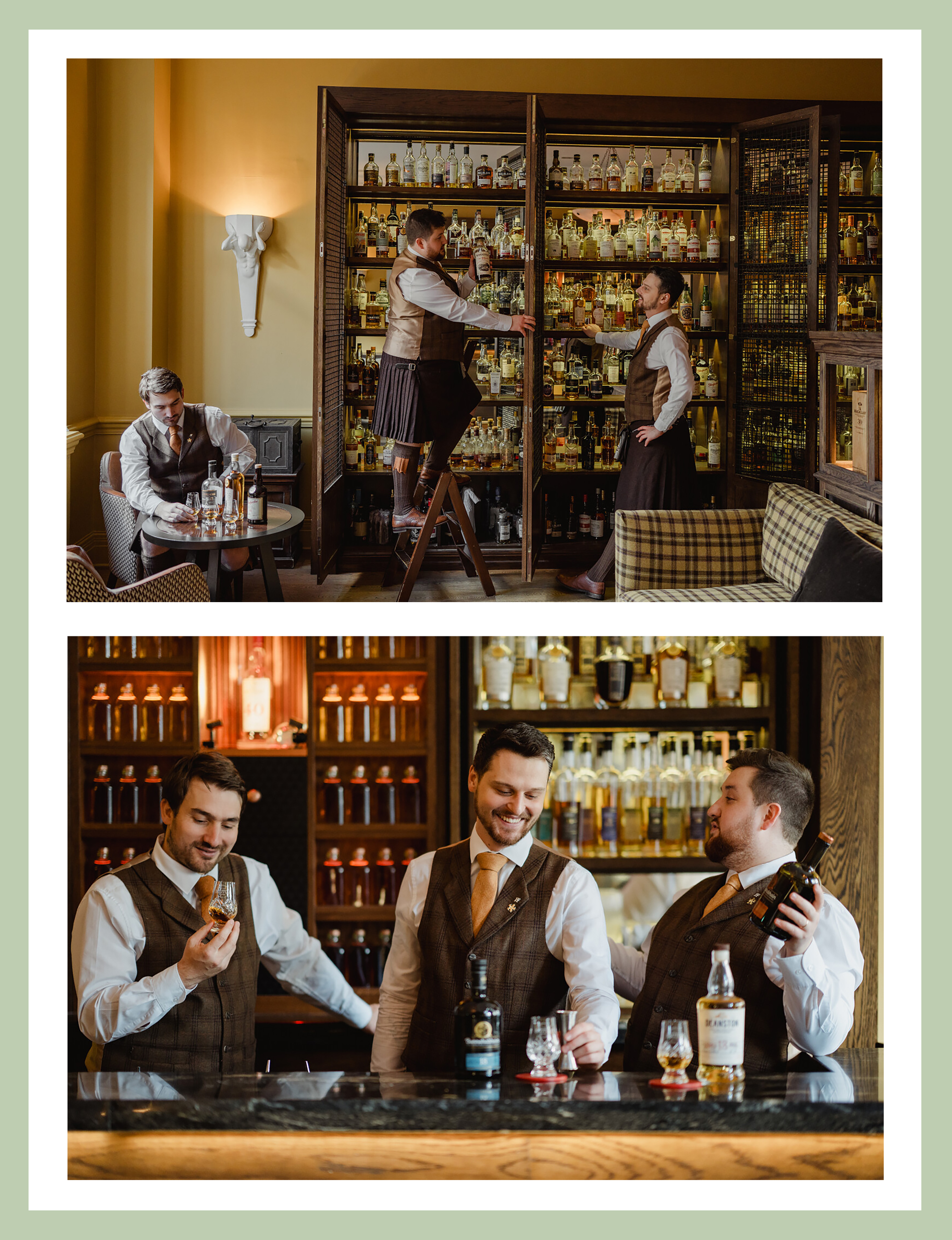 Dining at The Balmoral Hotel, Edinburgh, Scotland