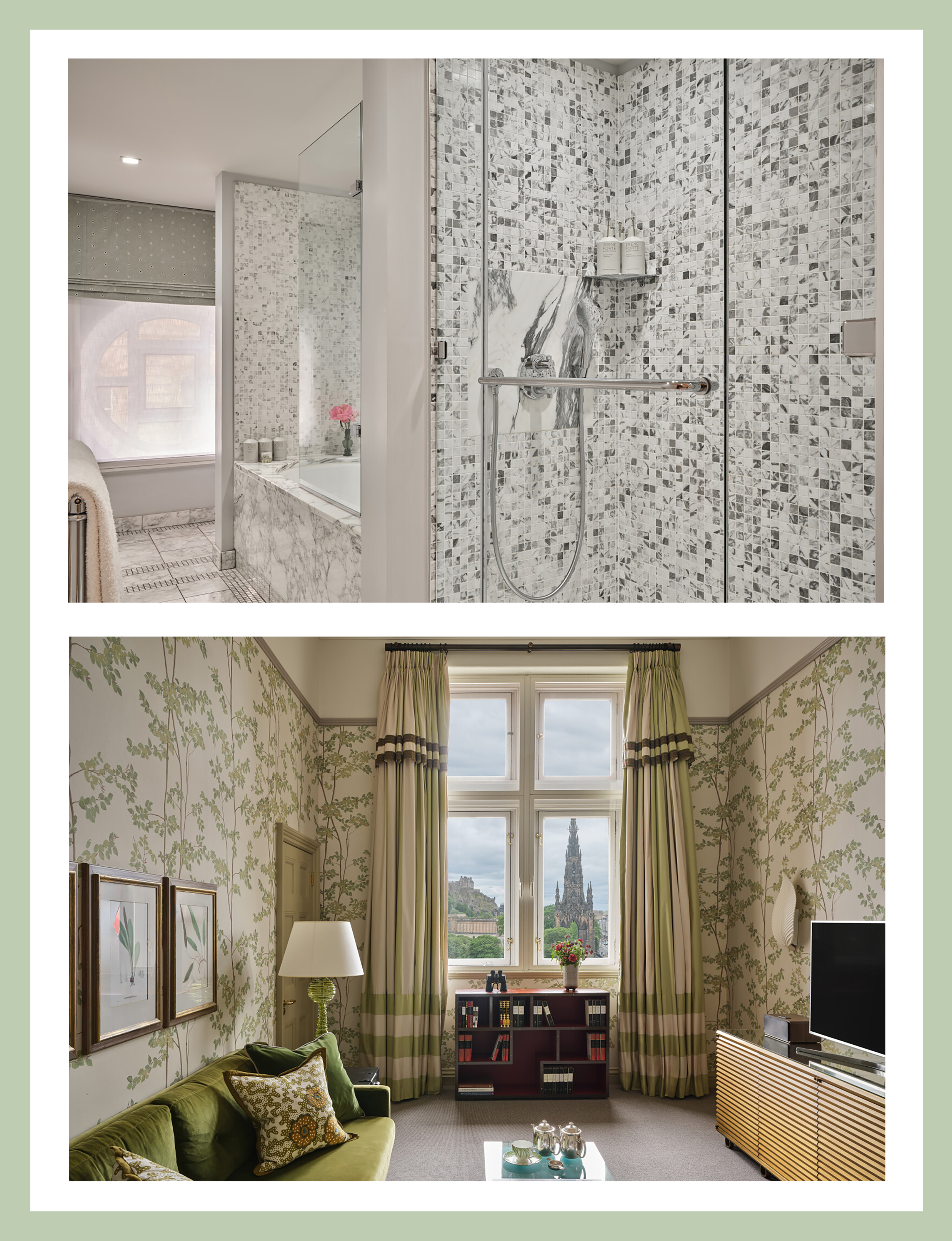 Edinburgh Scotland, hotel rooms at The Balmoral Hotel