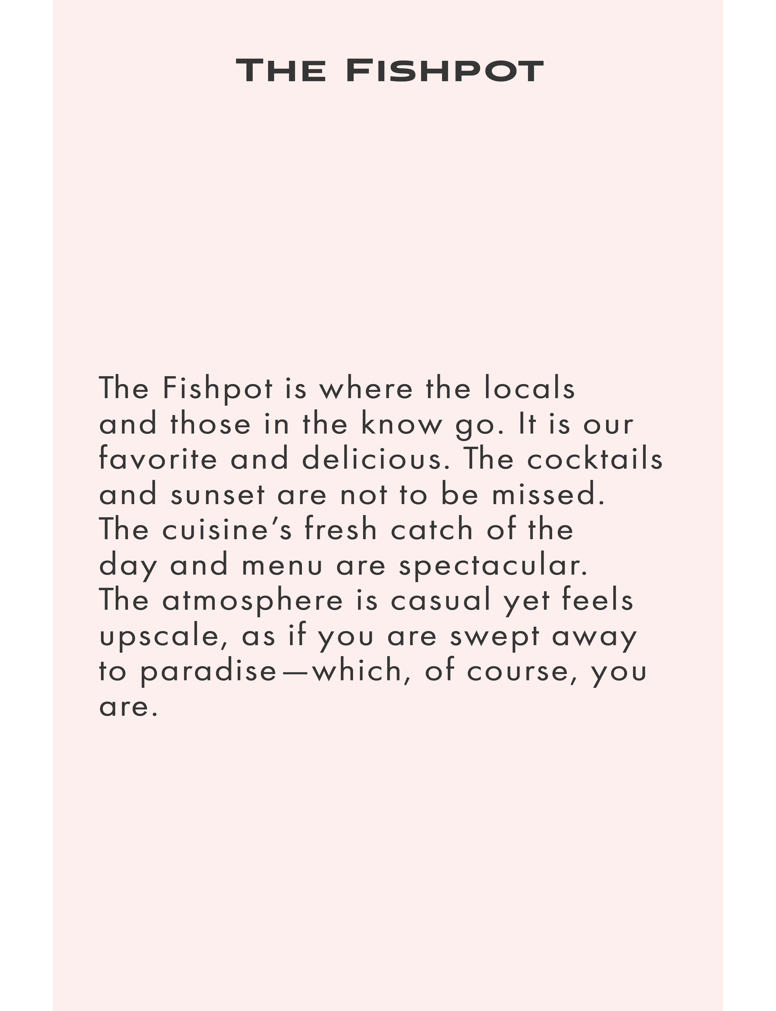 about The Fish Pot restaurant in Little Good Harbour Barbados