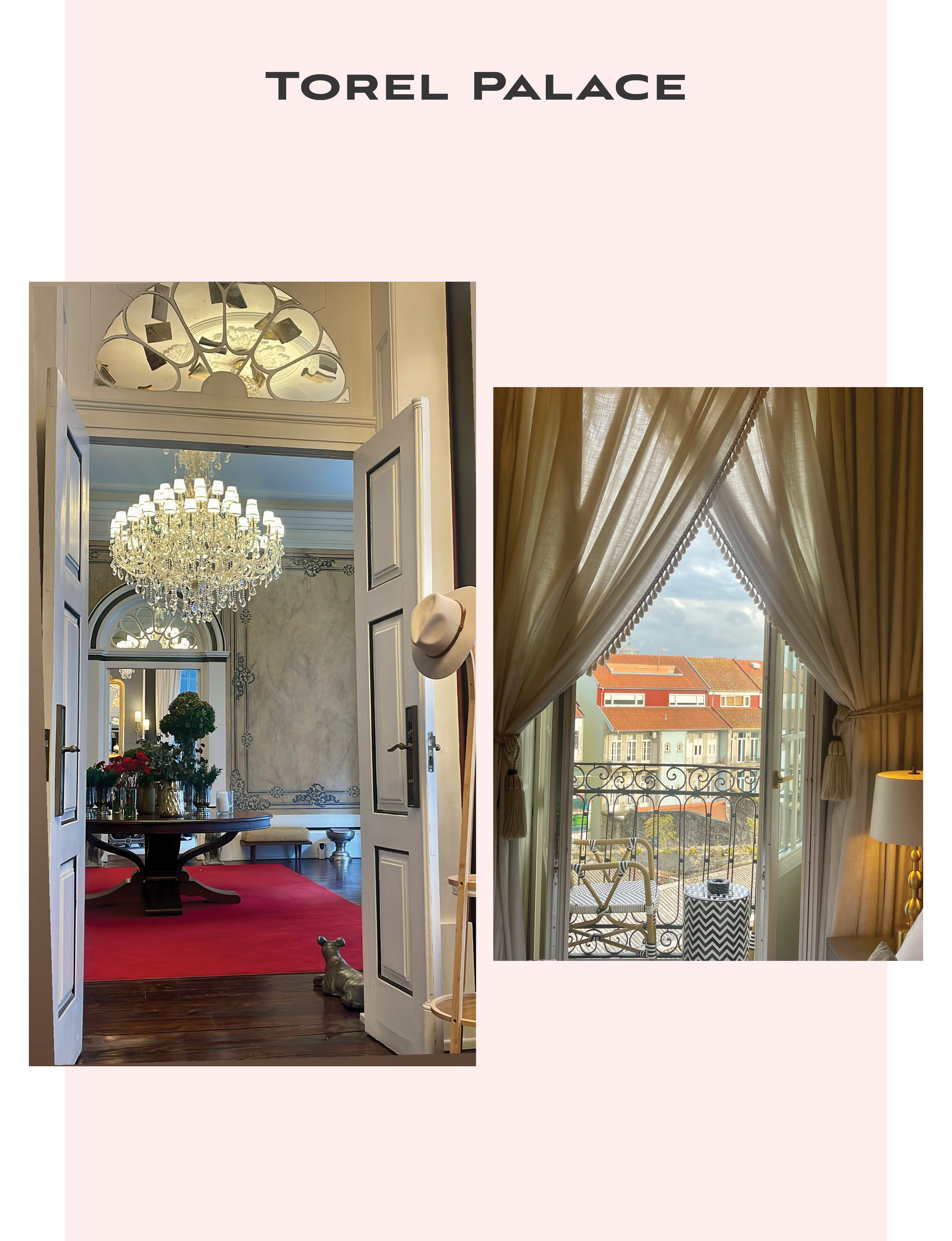 Interior rooms of Torel Palace Porto Portugal