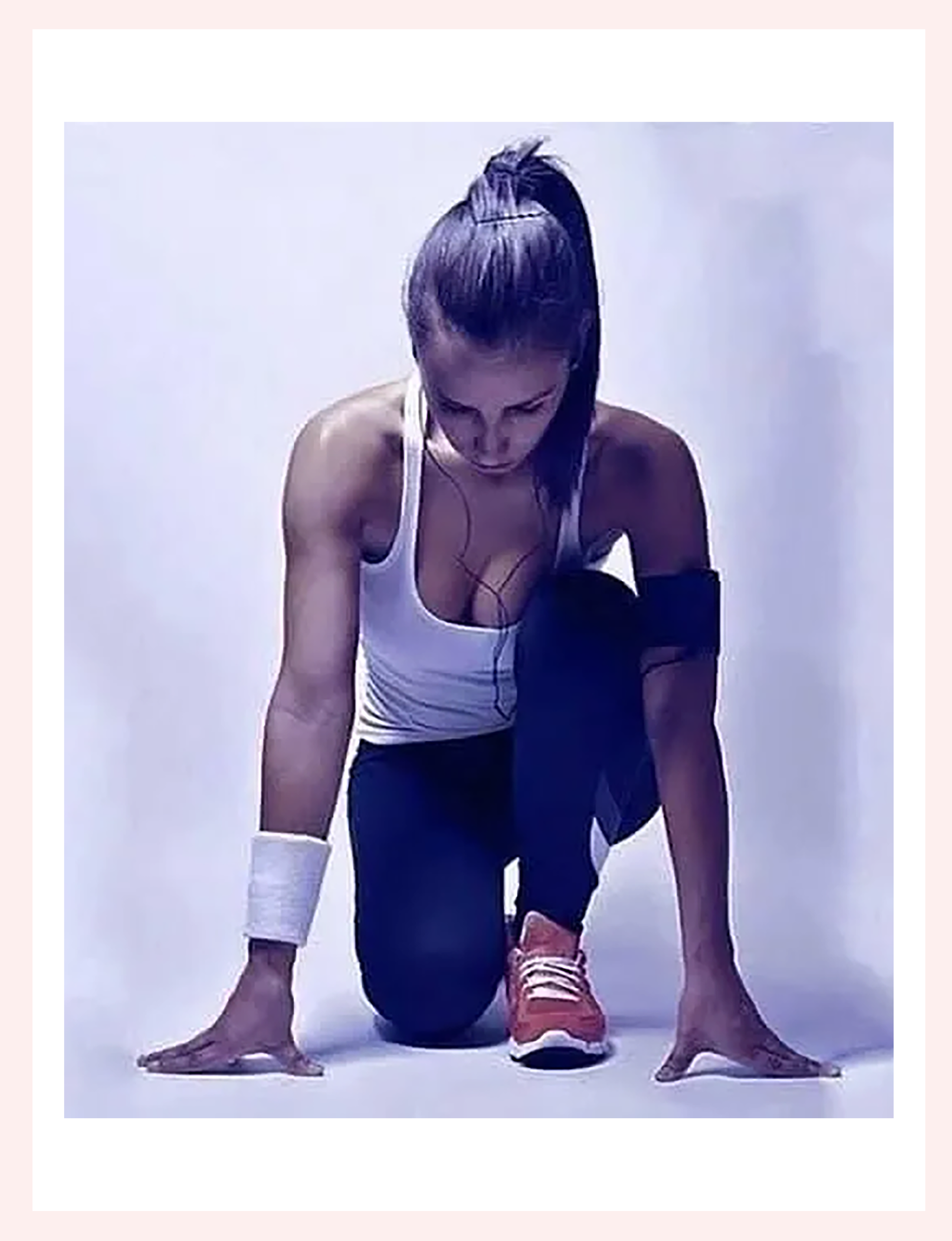 woman in exercise clothing