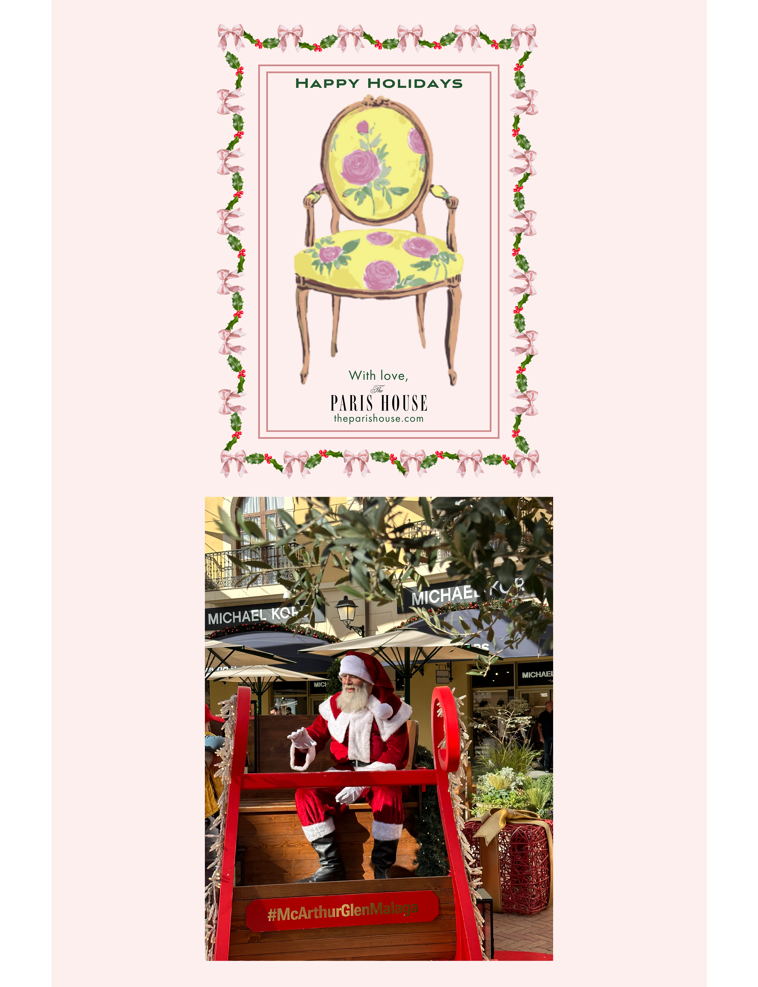 Happy Holidays, With Love, The Paris House