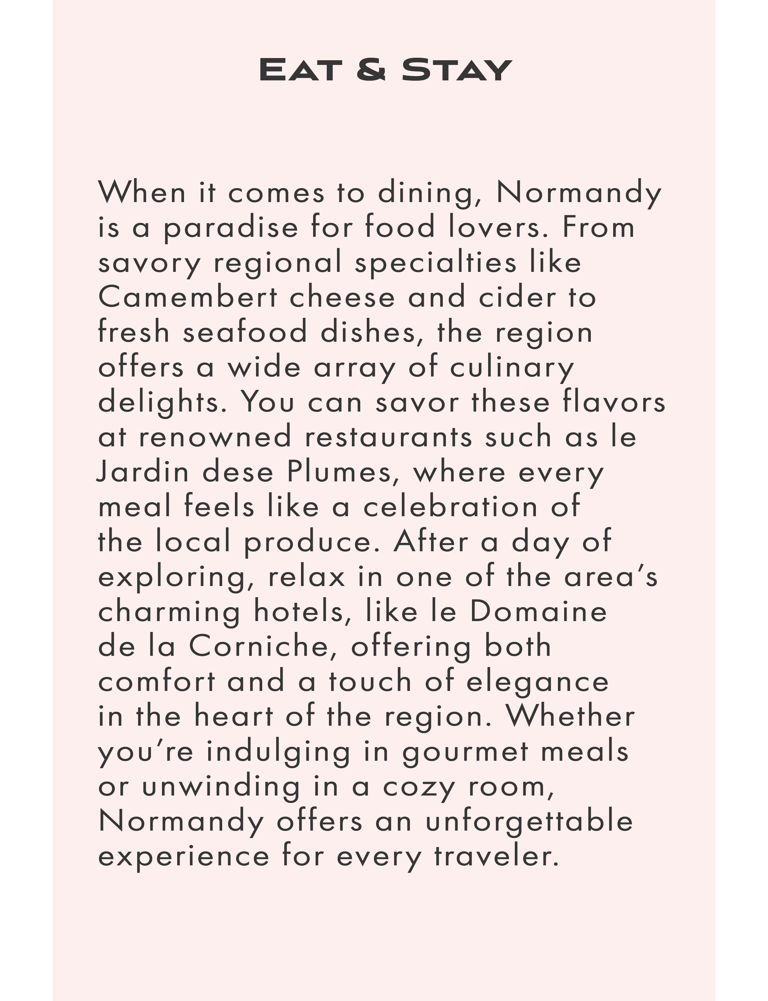 about where to eat in Normandy France