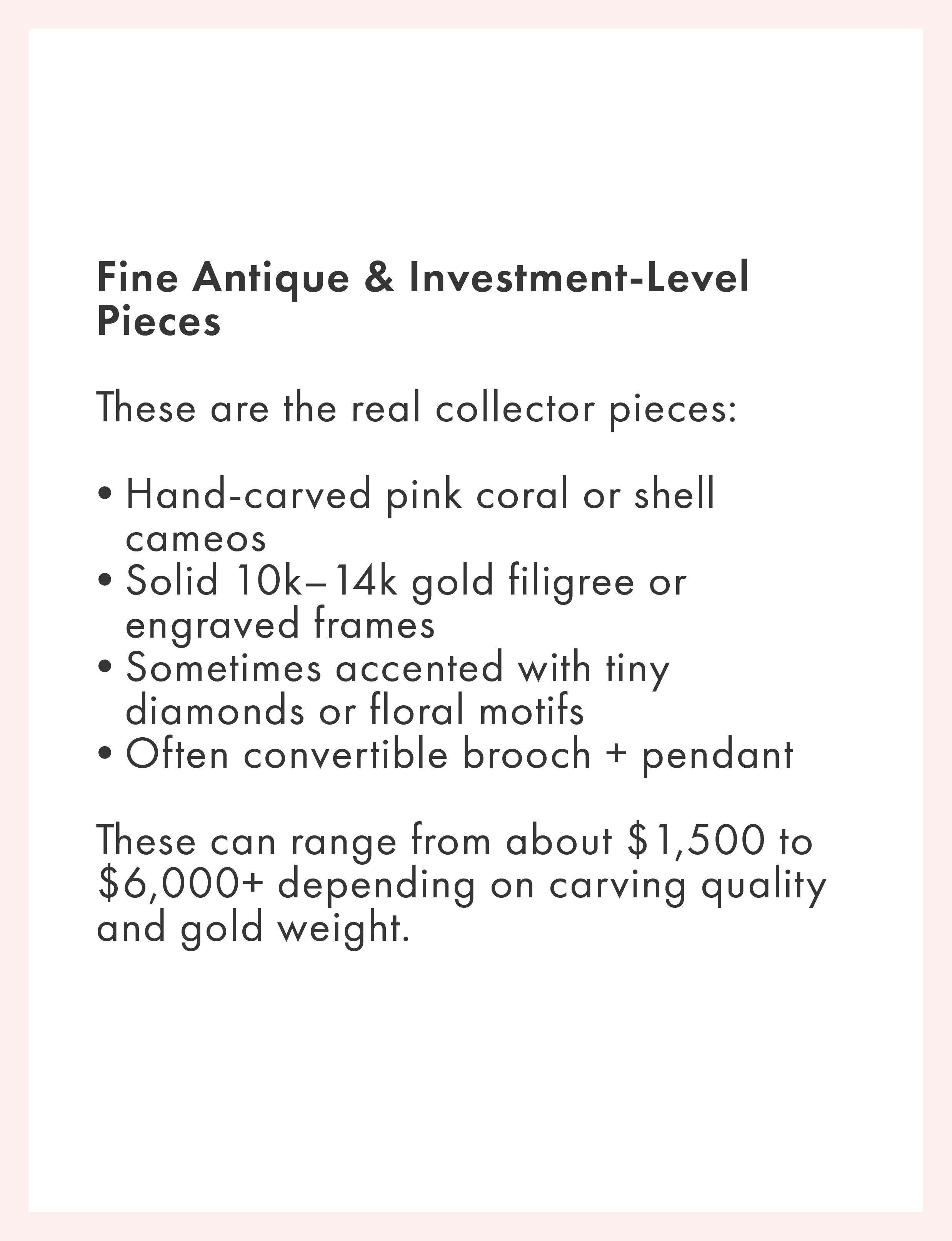 Fine Antique & Investment-Level Pieces