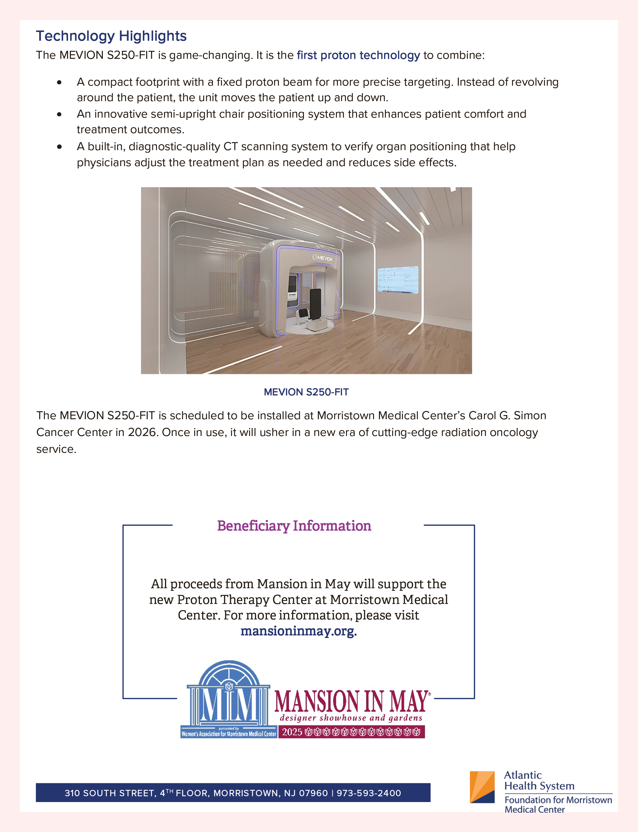 Mansion in May to support Morristown Medical Center