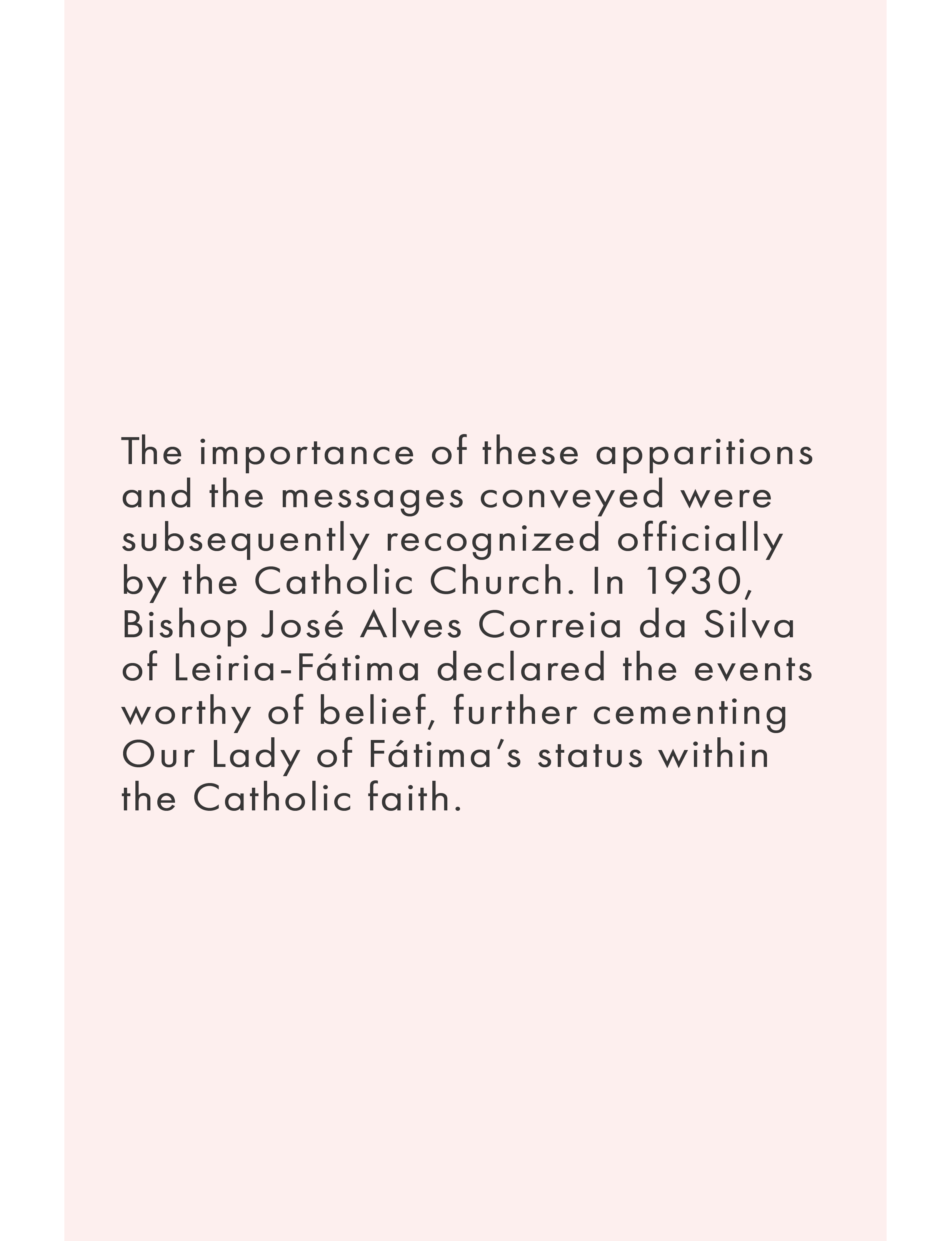 About Our Lady of Fatima