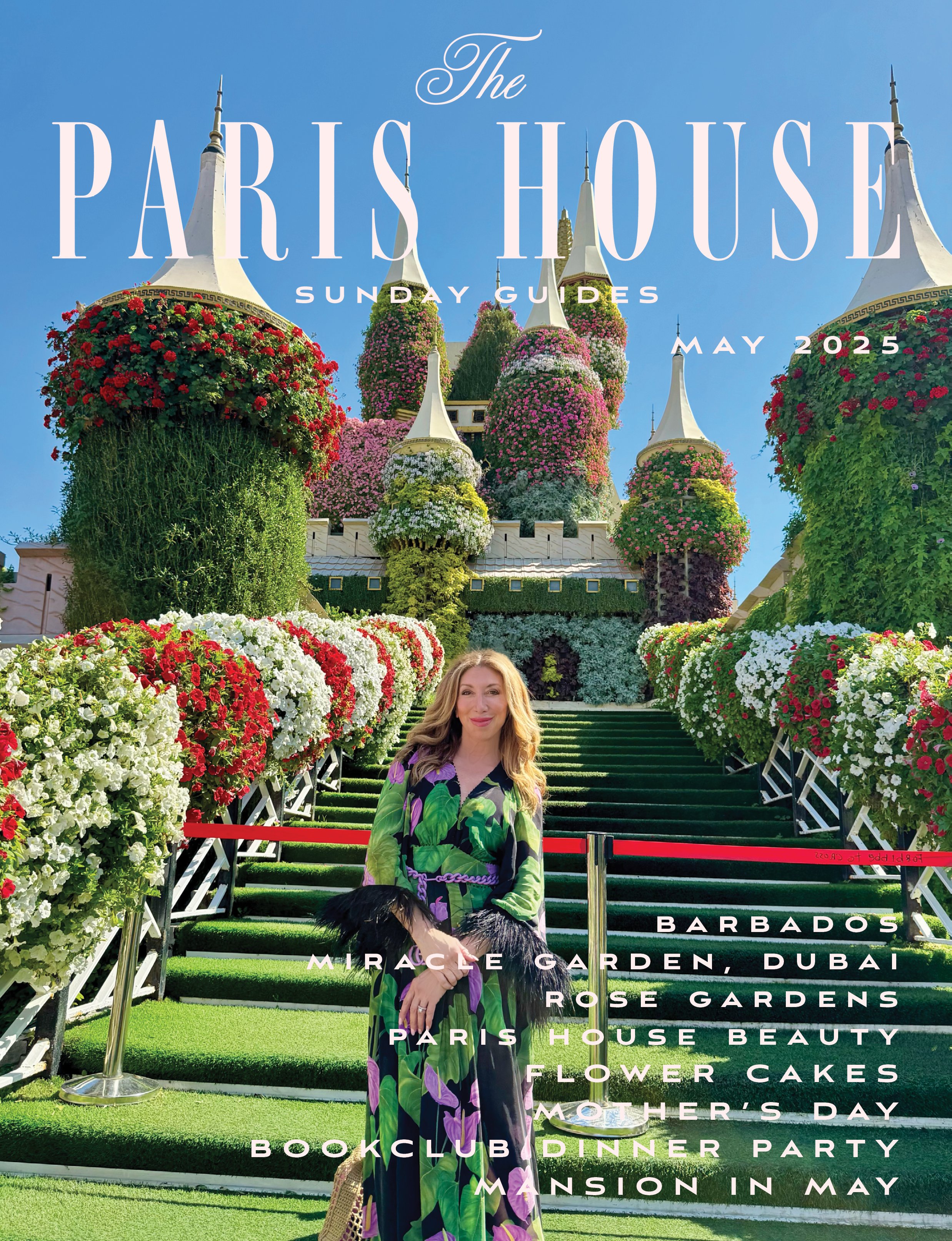 Cover of Sunday Guides by The Paris House featuring Dubai Miracle Garden