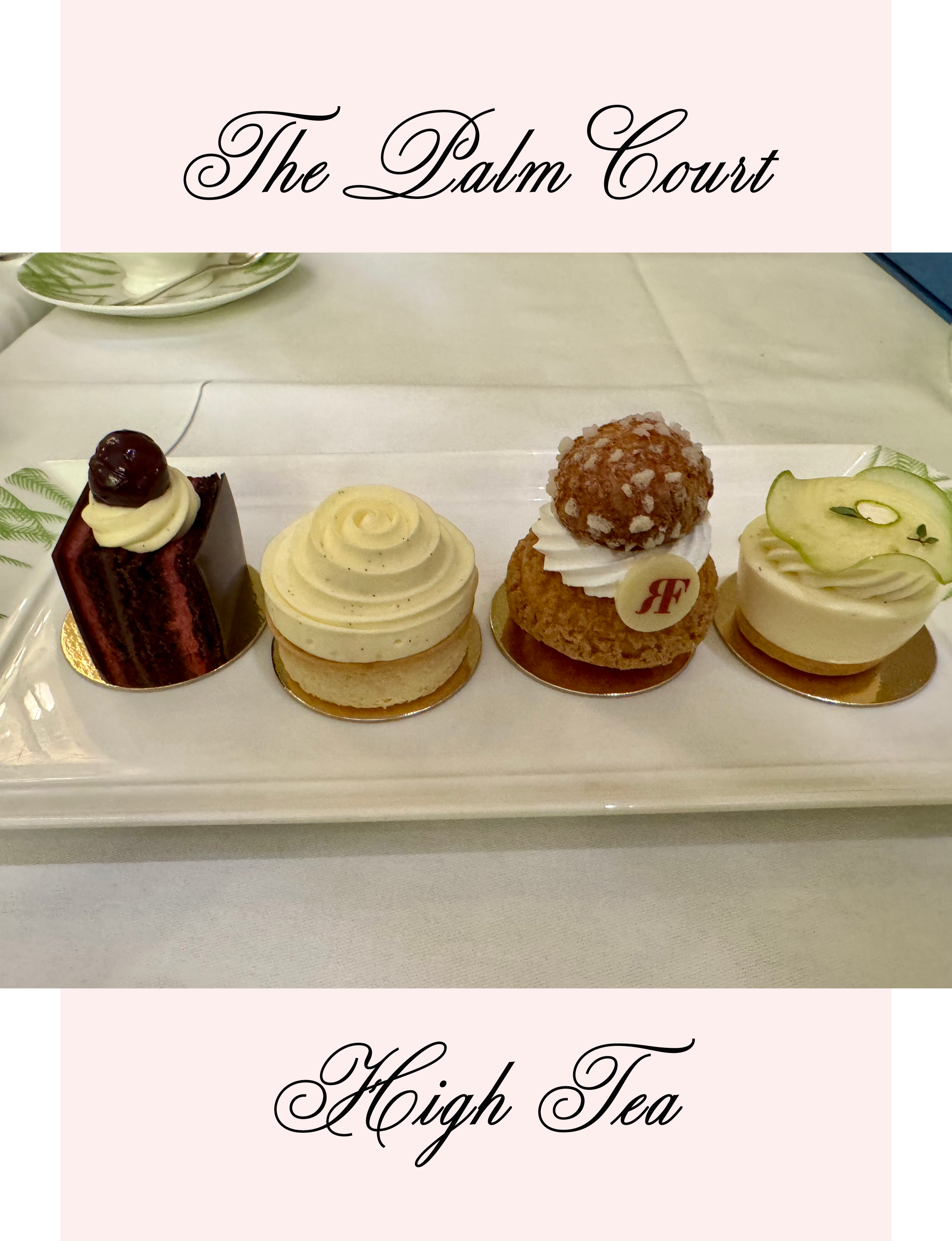 Palm Court high tea at The Balmoral, Edinburgh, Scotland