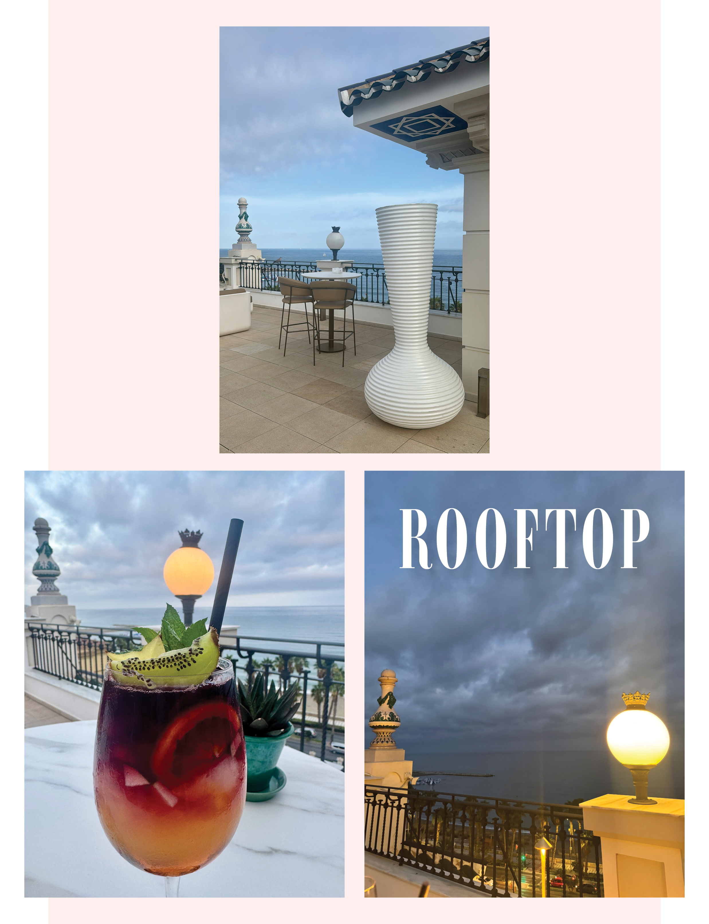 Rooftop cocktail at The Grand Miramar Malaga Spain