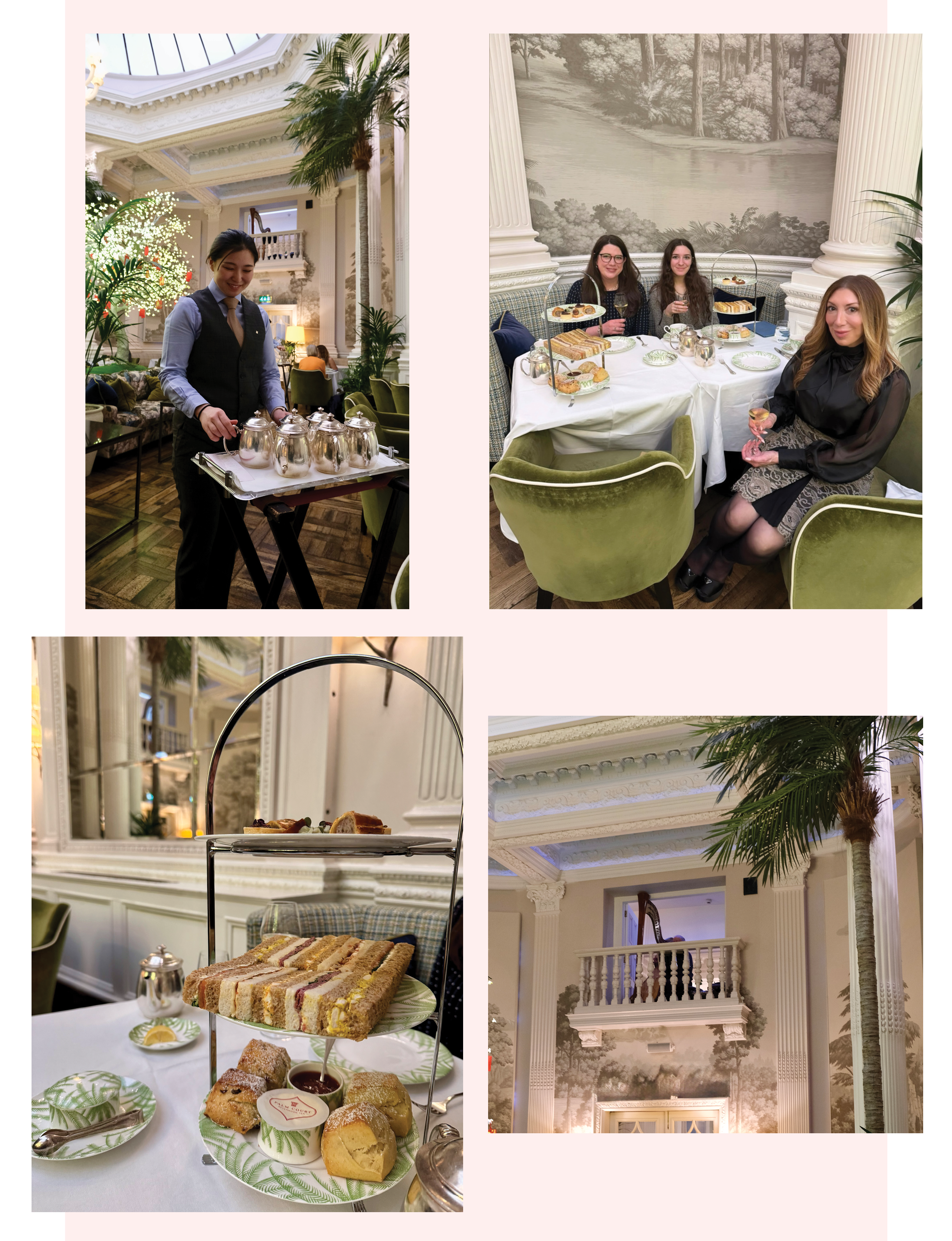 Palm Court high tea at The Balmoral, Edinburgh, Scotland