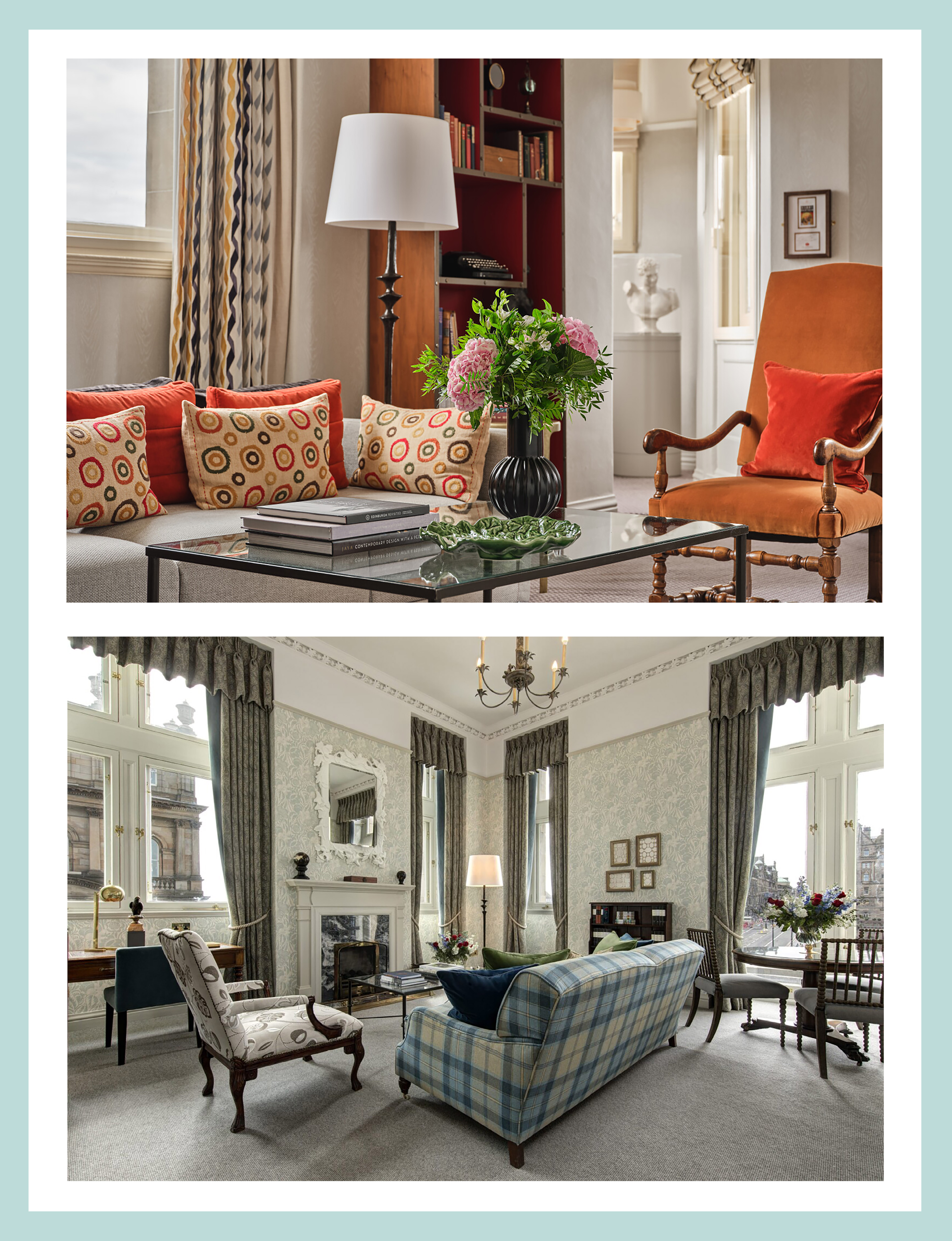 Edinburgh Scotland, hotel rooms at The Balmoral Hotel