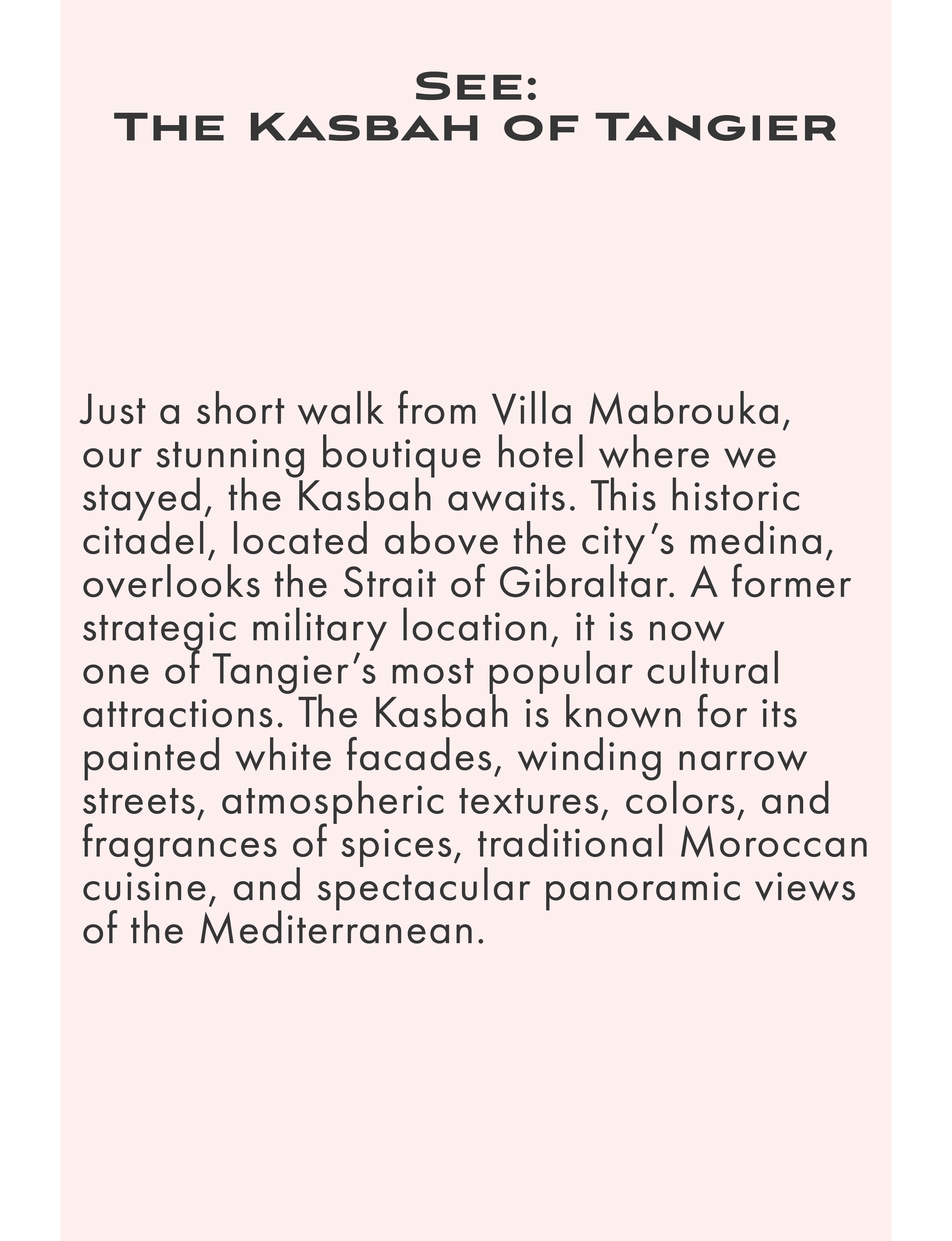 About The Kasbah of Tangier