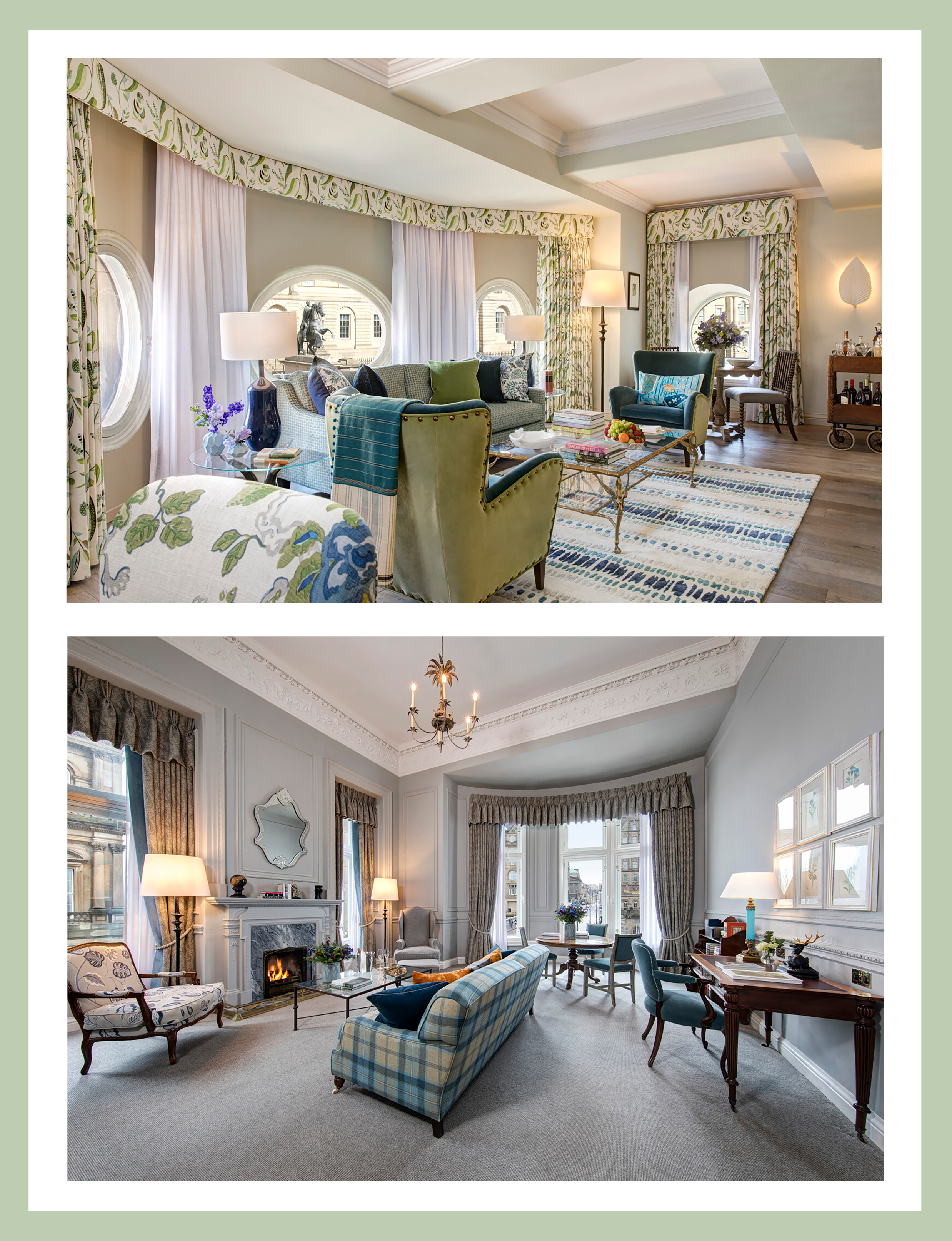 Edinburgh Scotland, hotel rooms at The Balmoral Hotel