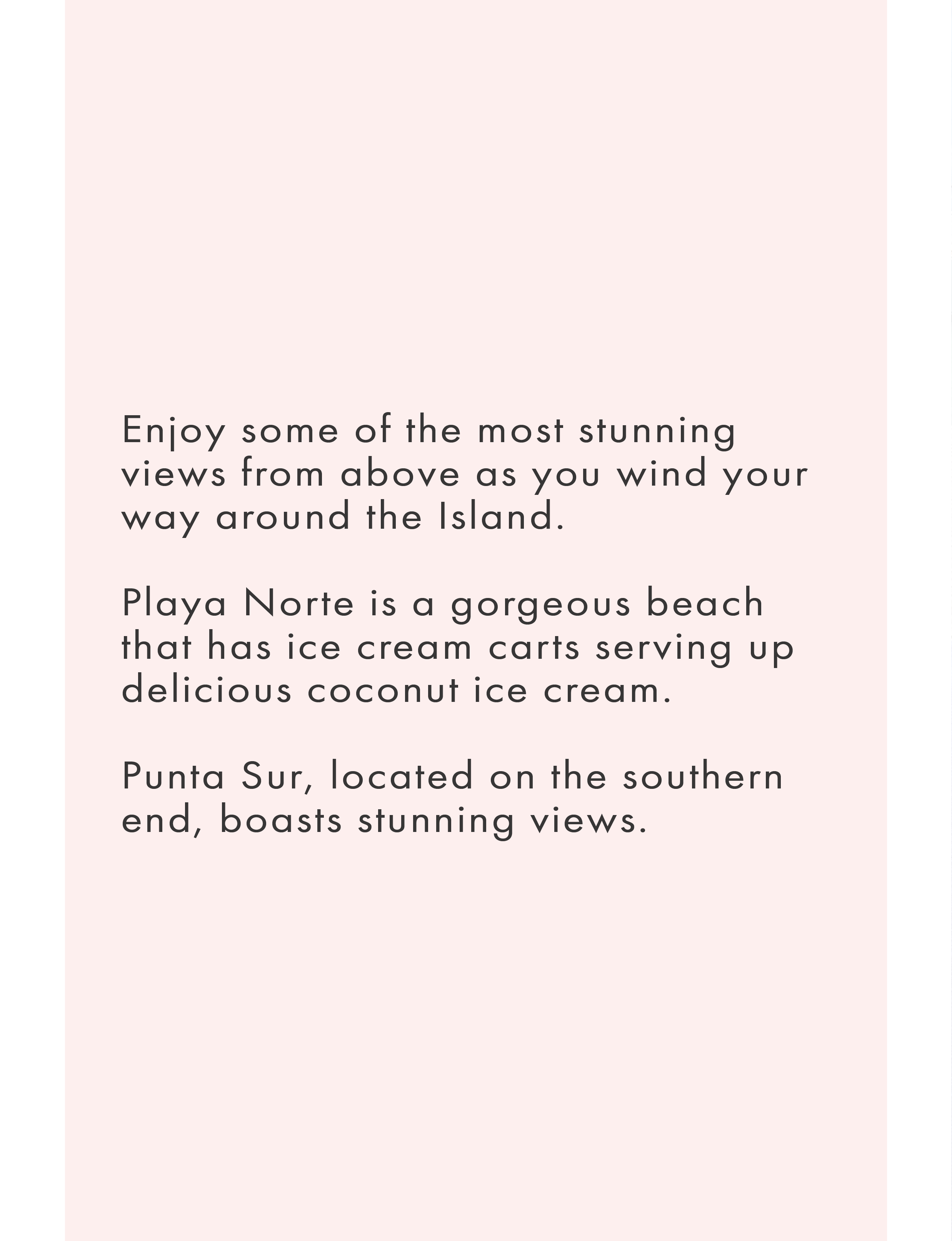 stunning views around Isla Mujeres include the beach of Playa Norte and Punta Sur