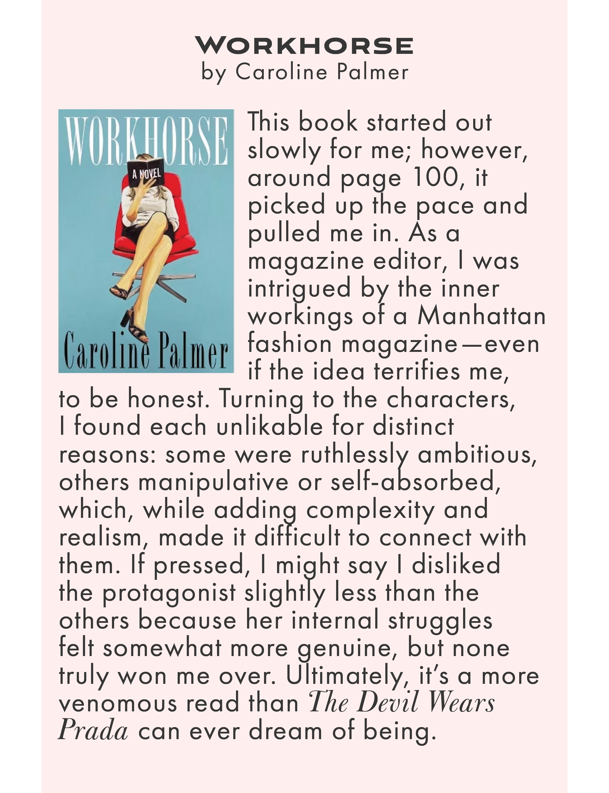 Workhouse by Caroline Palmer