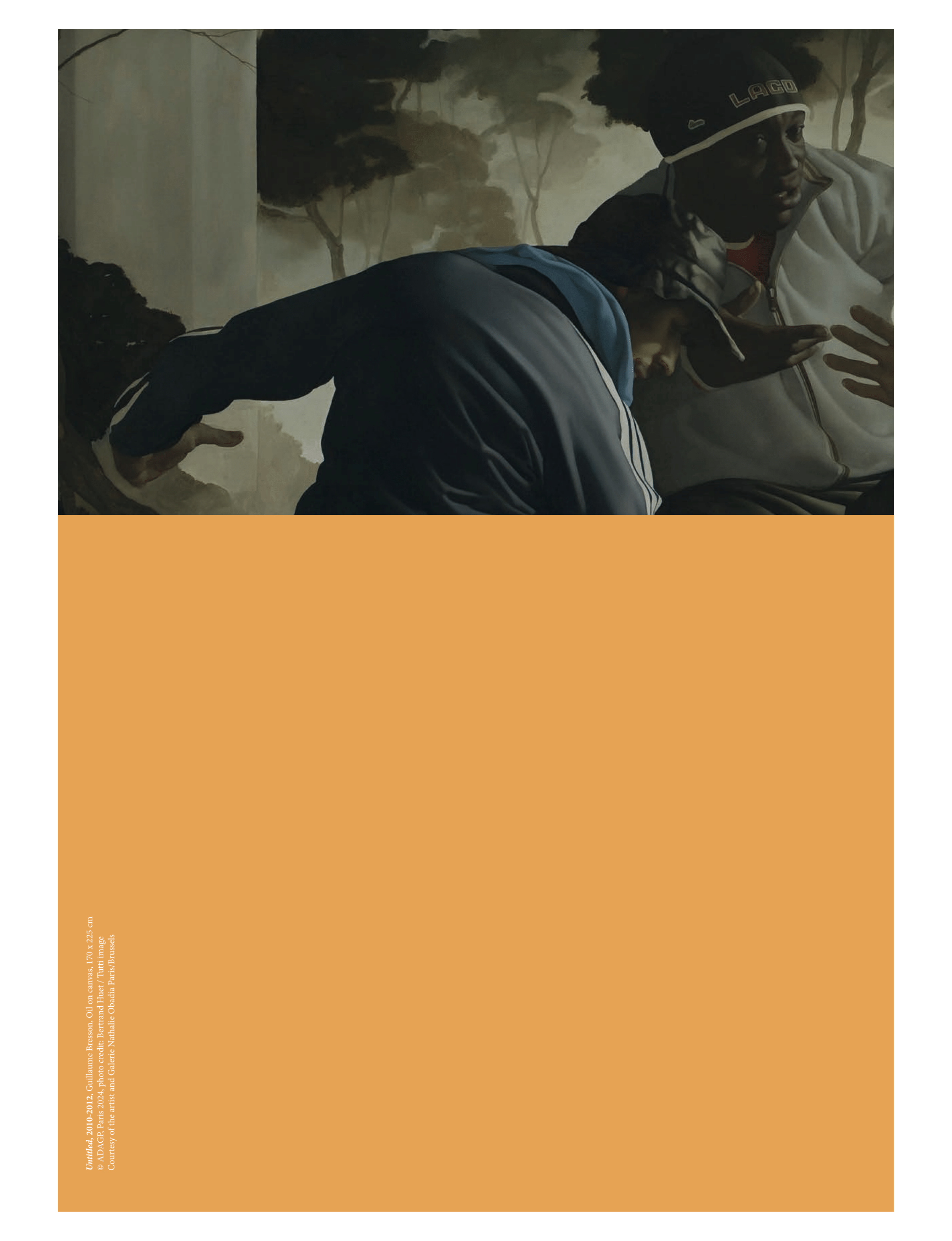 Sans titre (2010–2012), an oil on canvas painting by French contemporary artist Guillaume Bresson