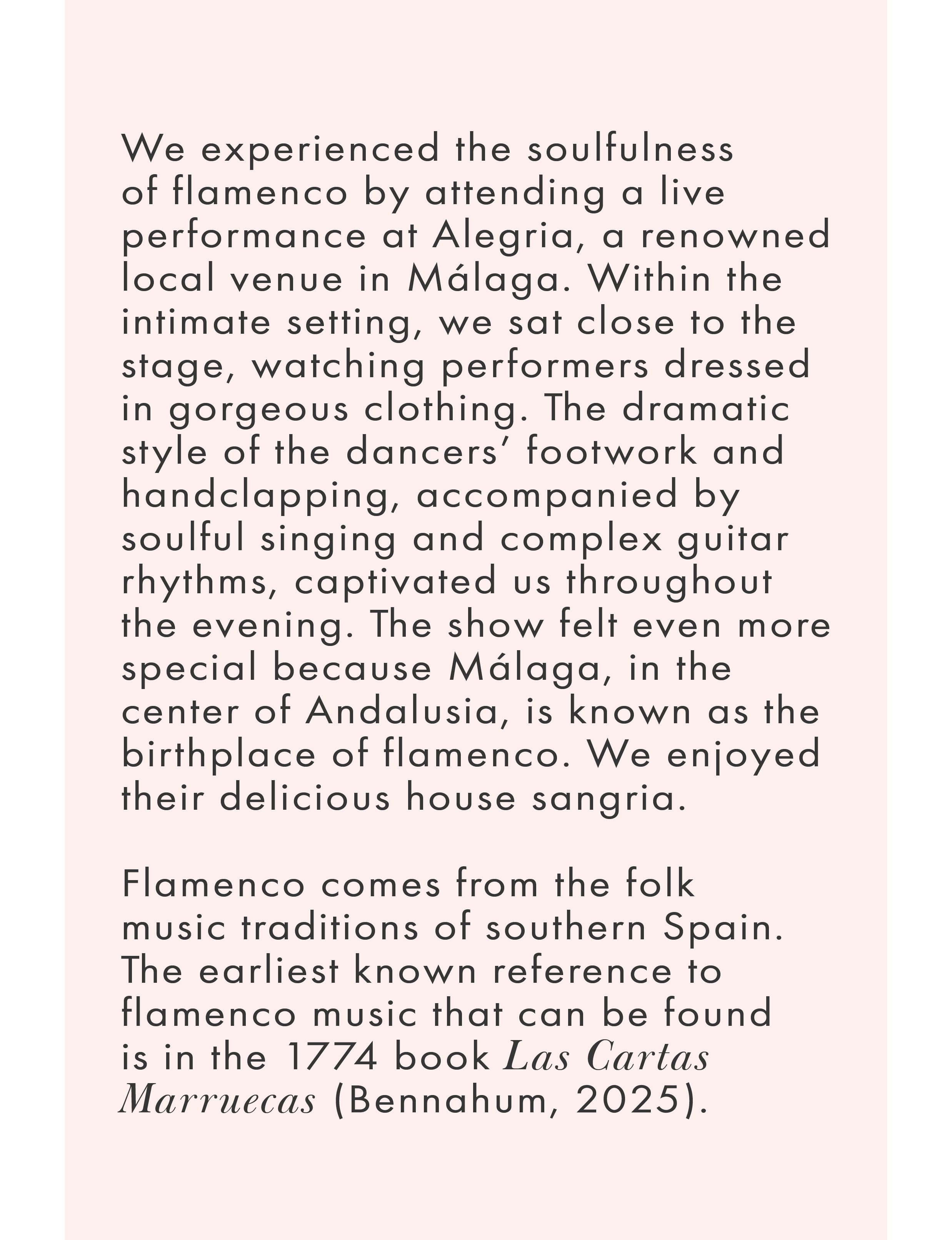 flamenco at Alegria in Málaga Spain