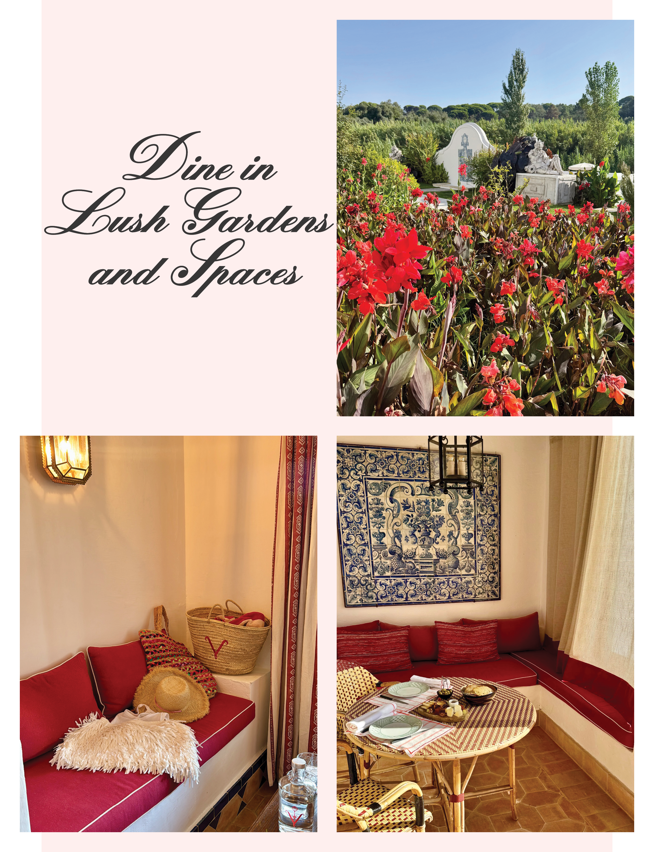 Dine in Lush Gardens and Spaces in Portugal