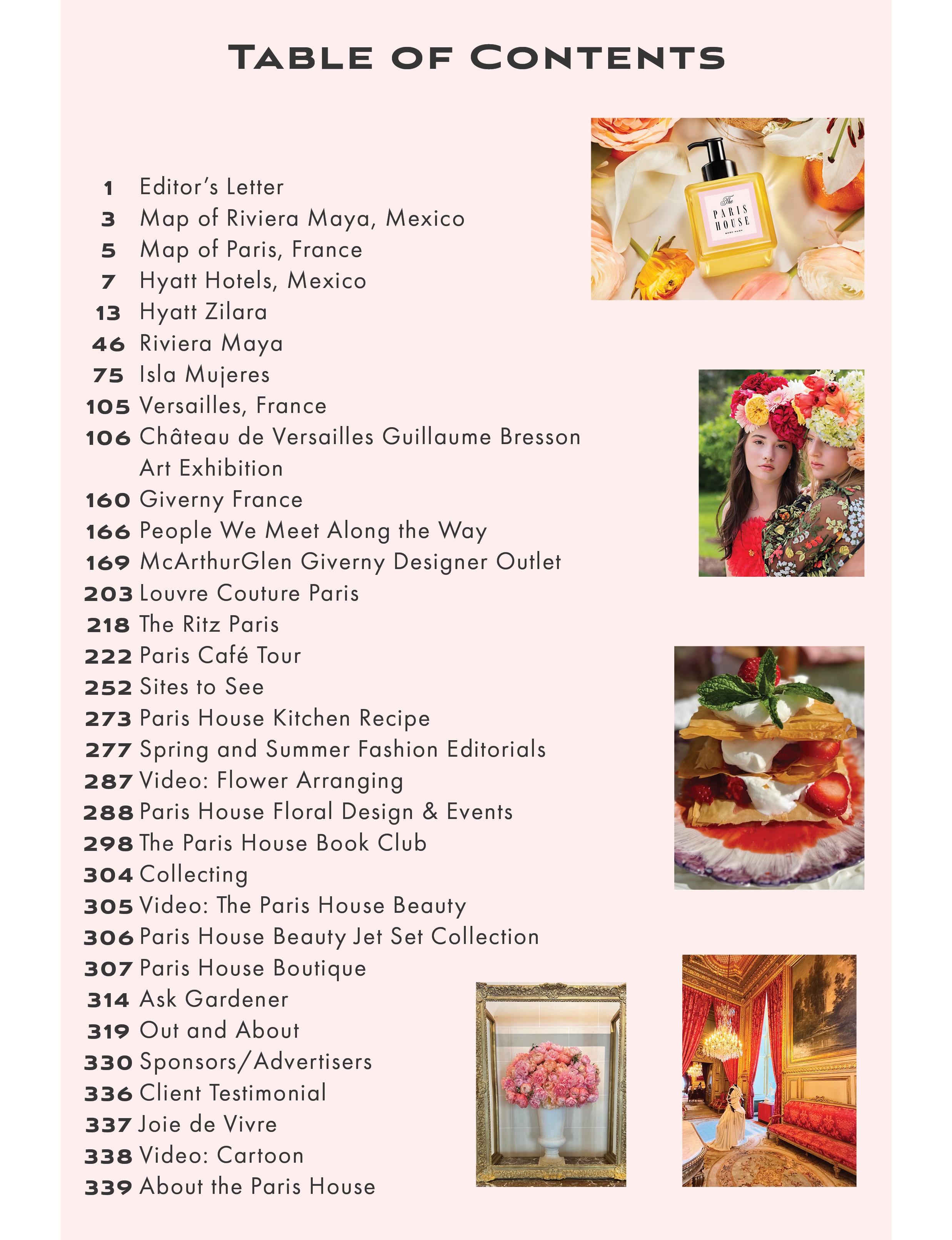 Sunday Guides Summer 2025 table of contents
