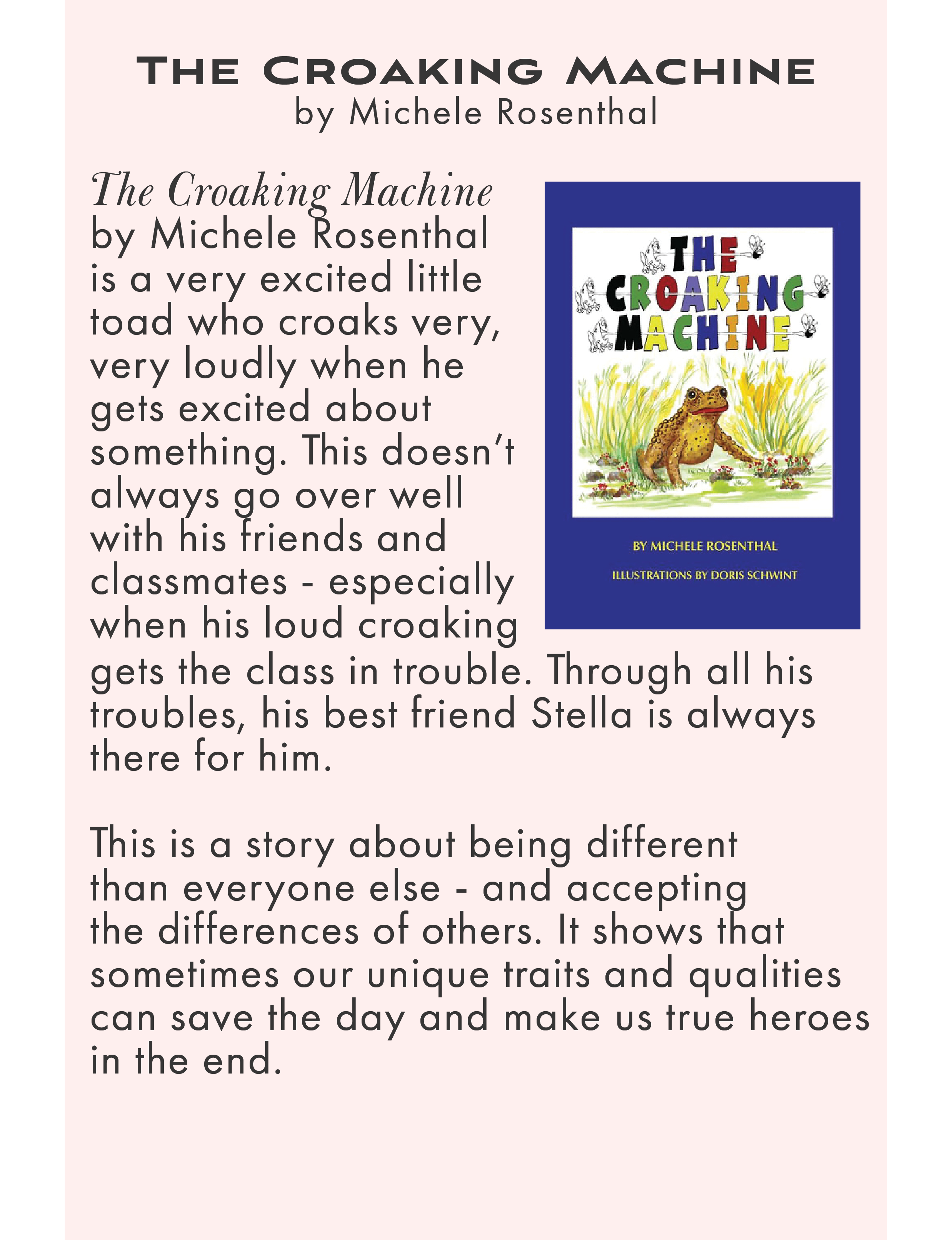 The Croaking Machine by Michele Rosenthal