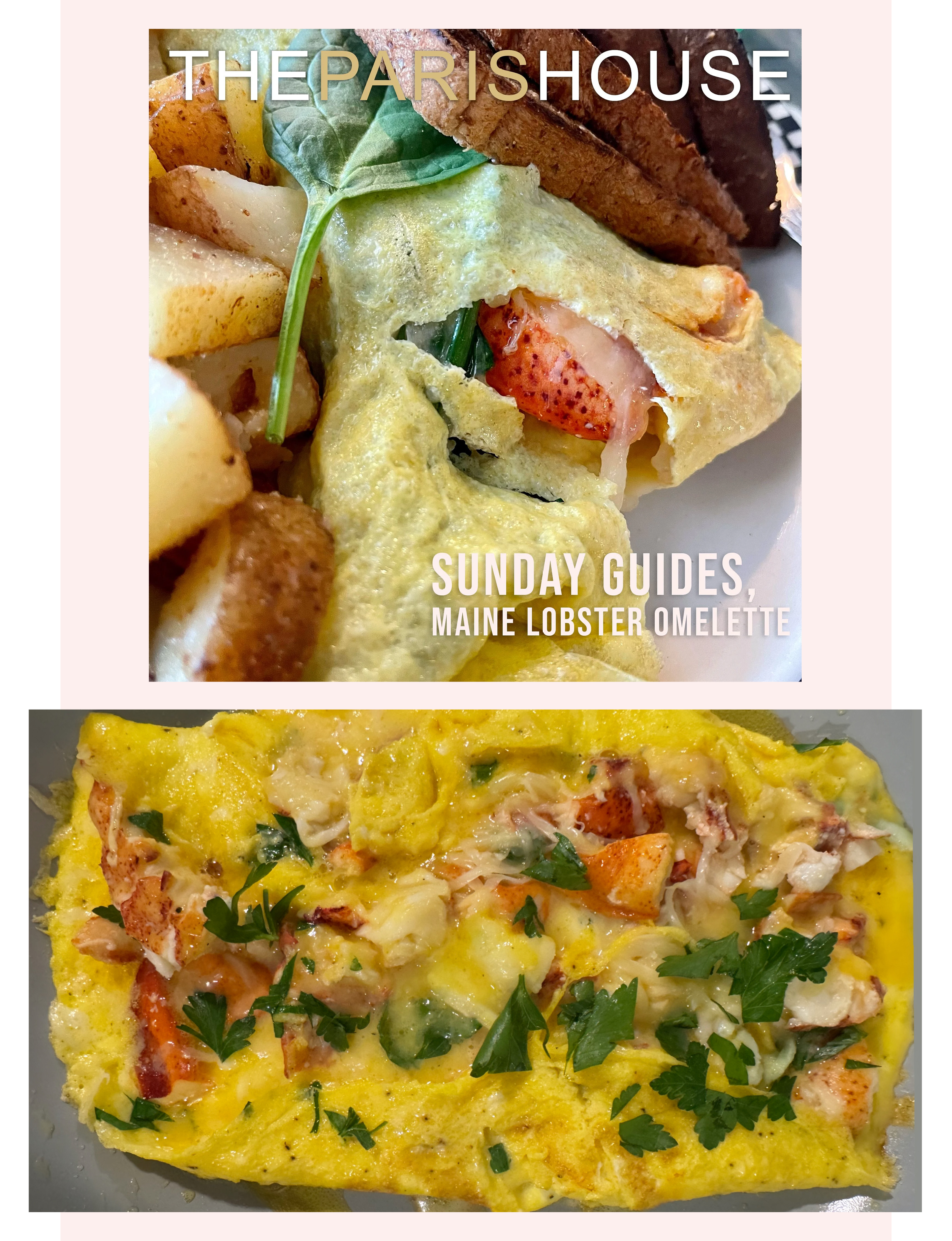 Maine lobster omelette by The Paris House