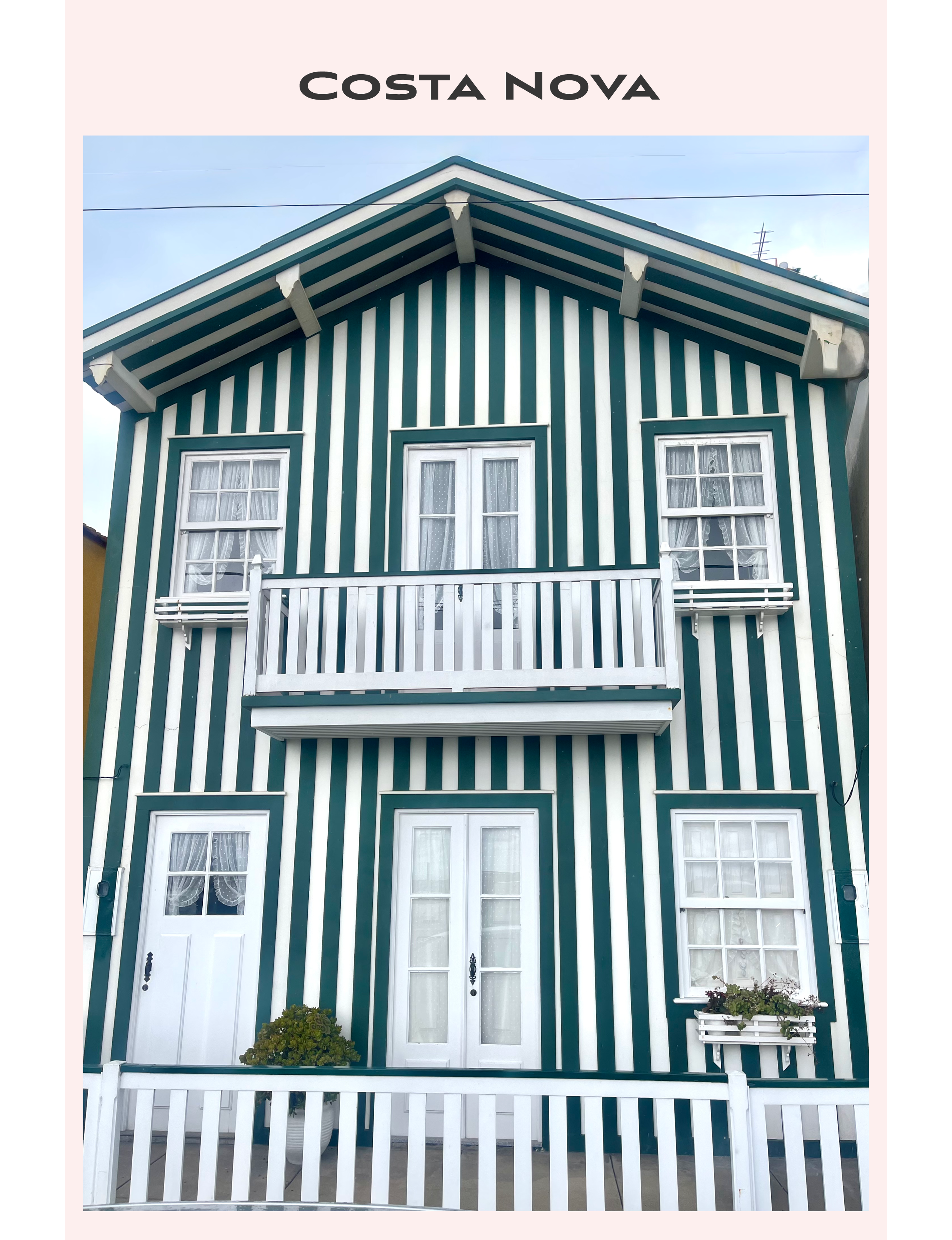 Costa Nova striped houses Portugal beach — Sunday Guides  by The Paris House