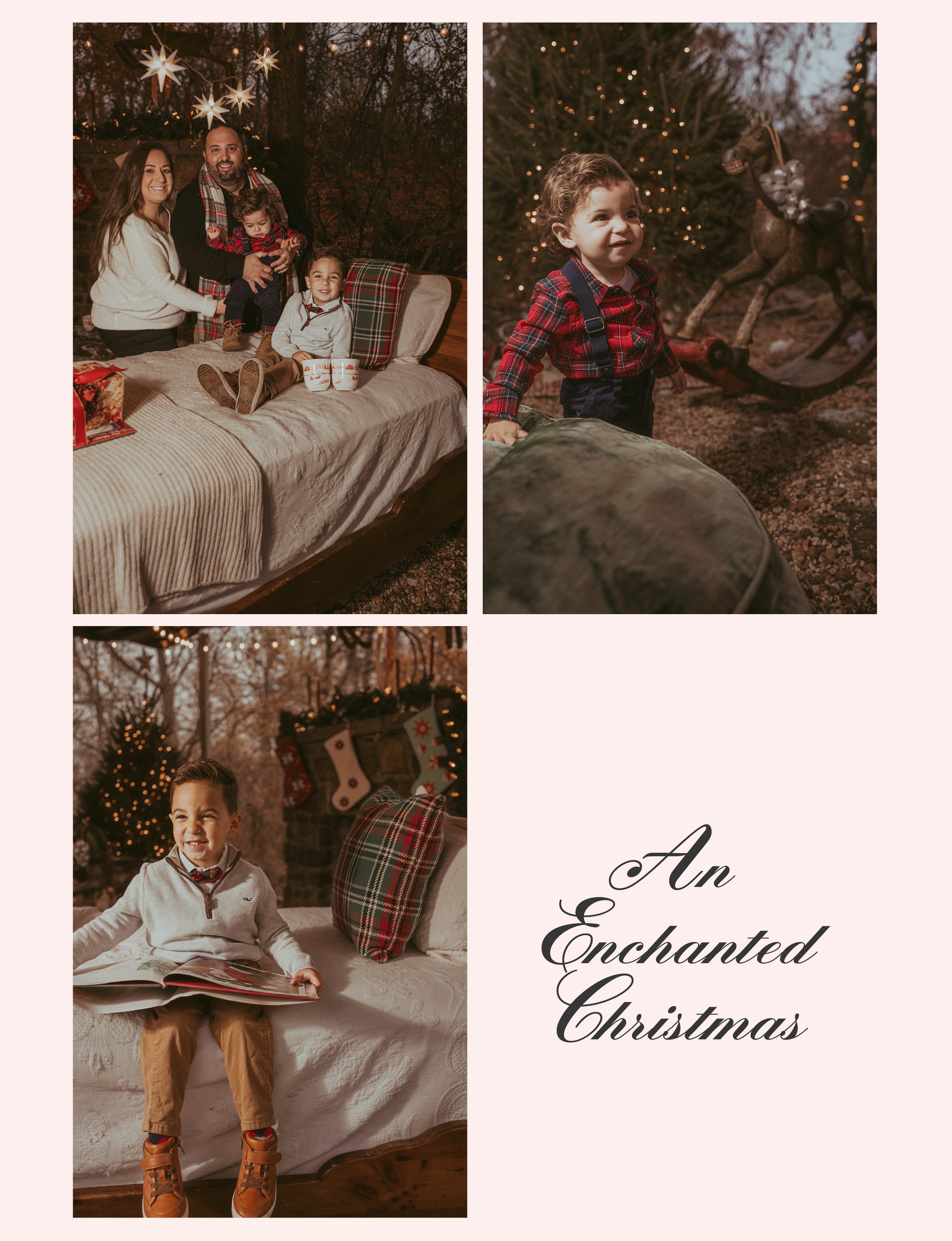 An enchanted Christmas family photos