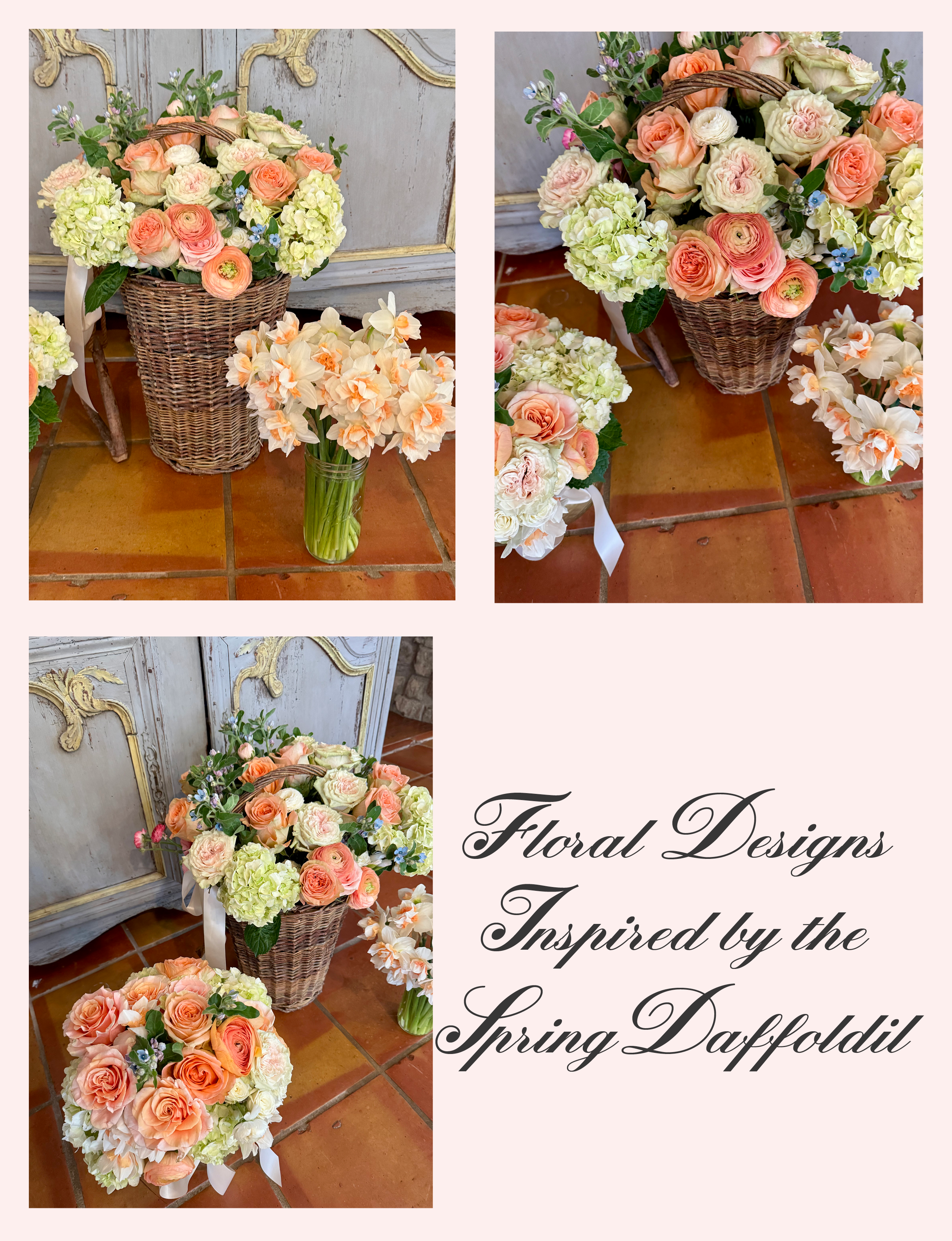Paris House Floral Designs inspired by the spring daffodil