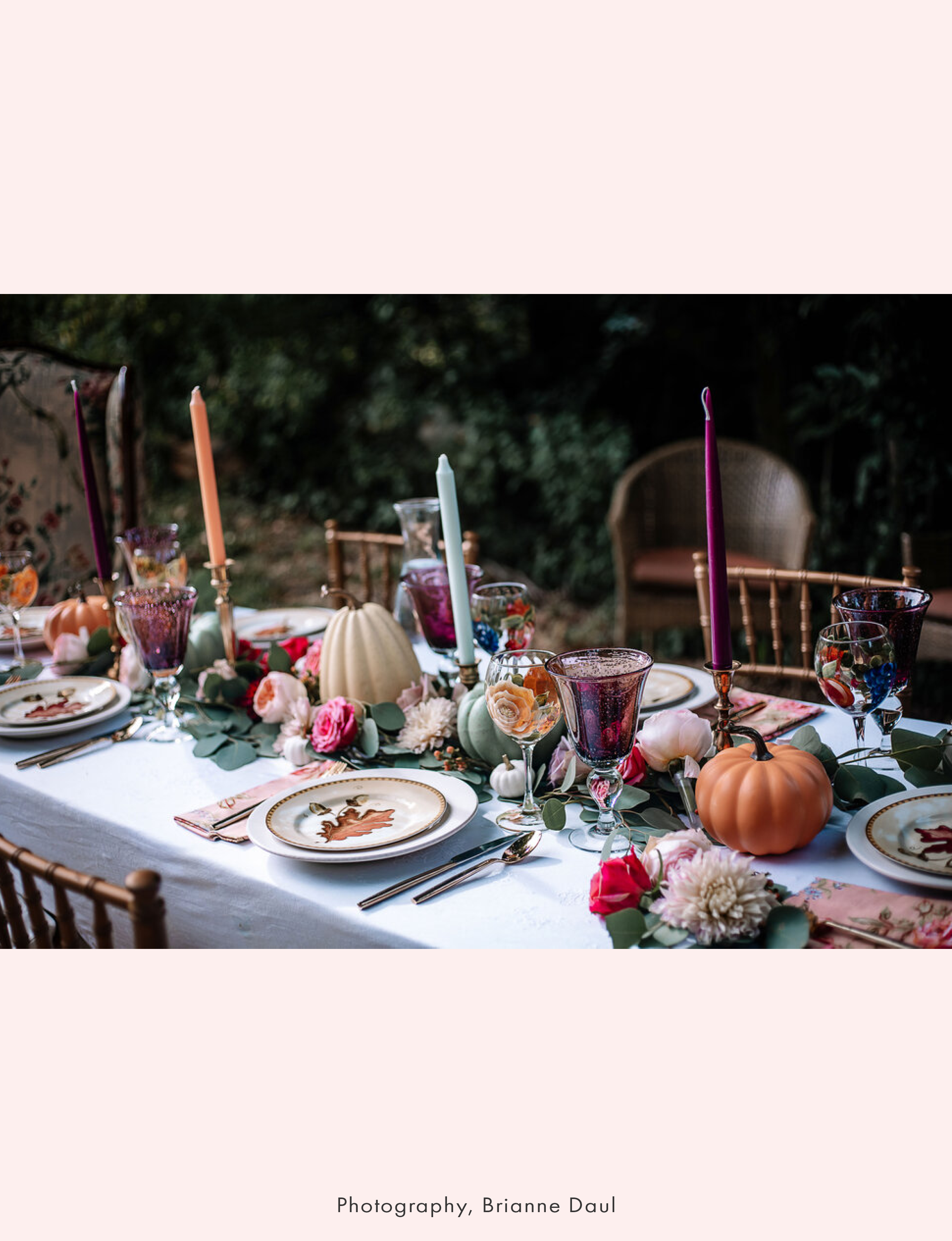 autumn fall table setting