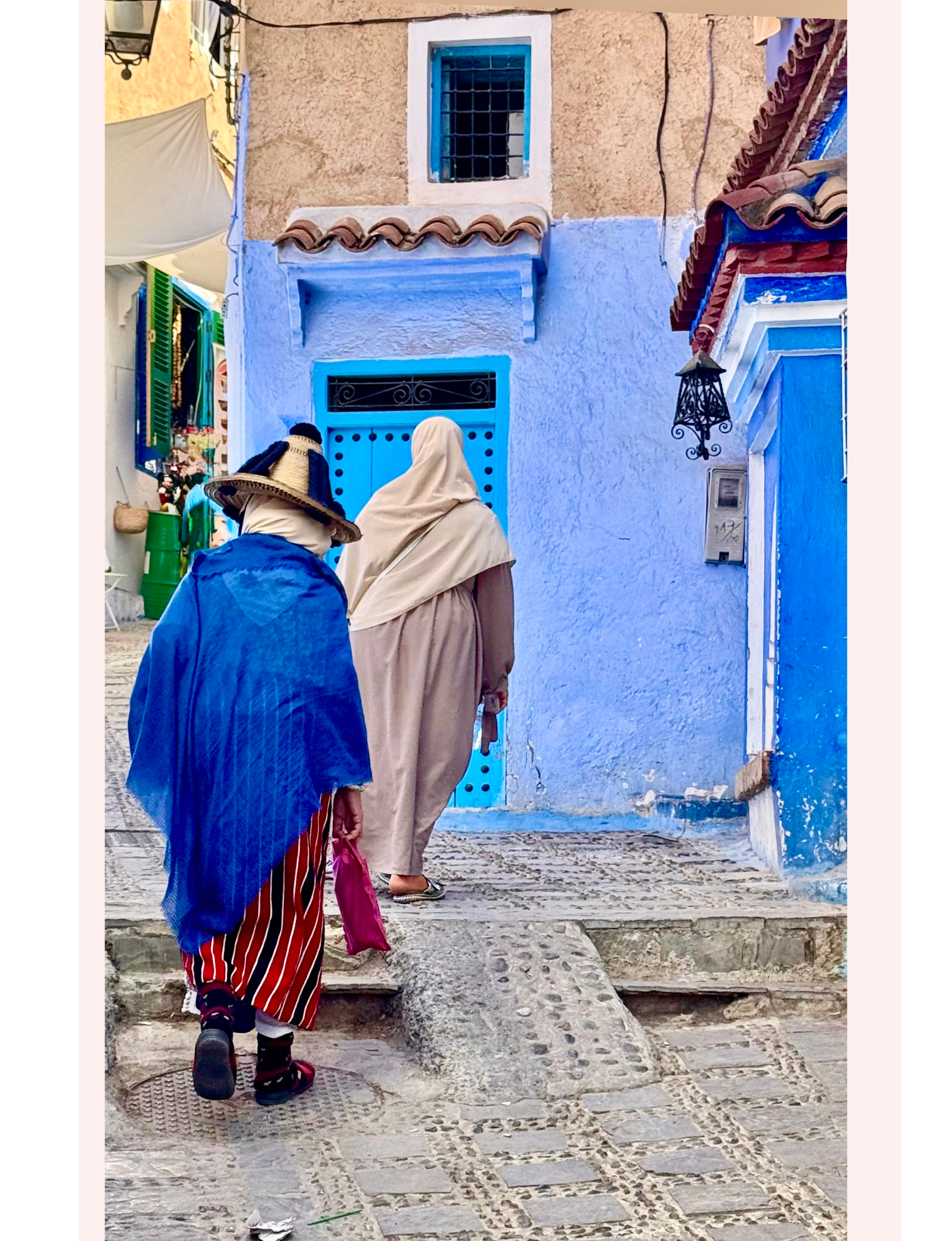 Blue buildings Chefchaouen Morocco Blue City