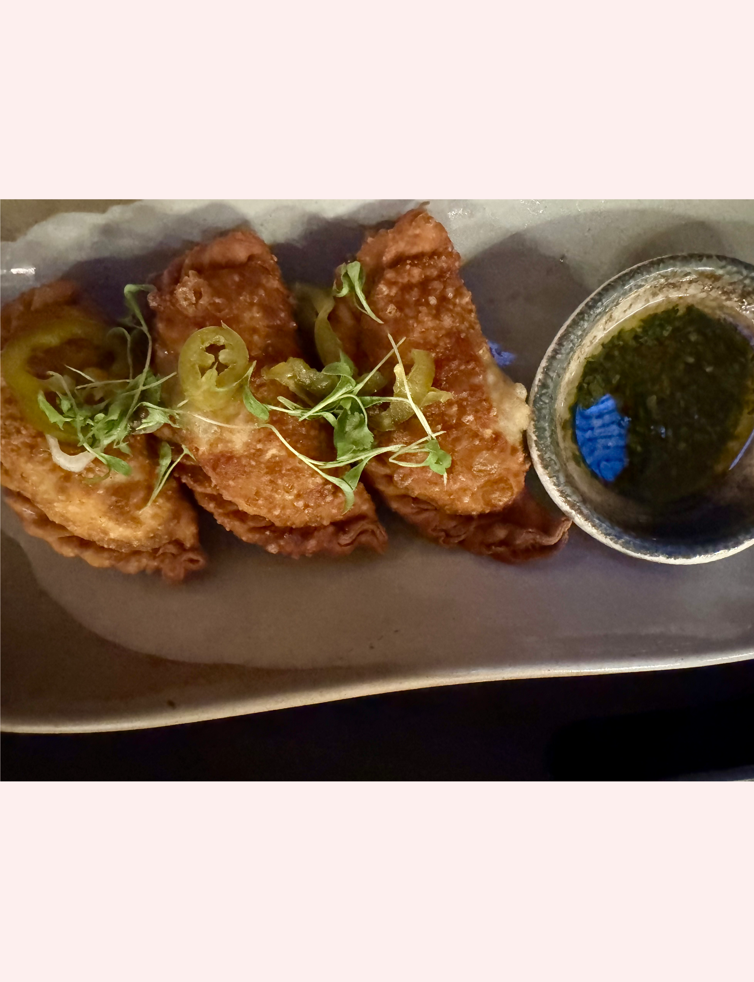 fried dumplings at The Ritz Carlton