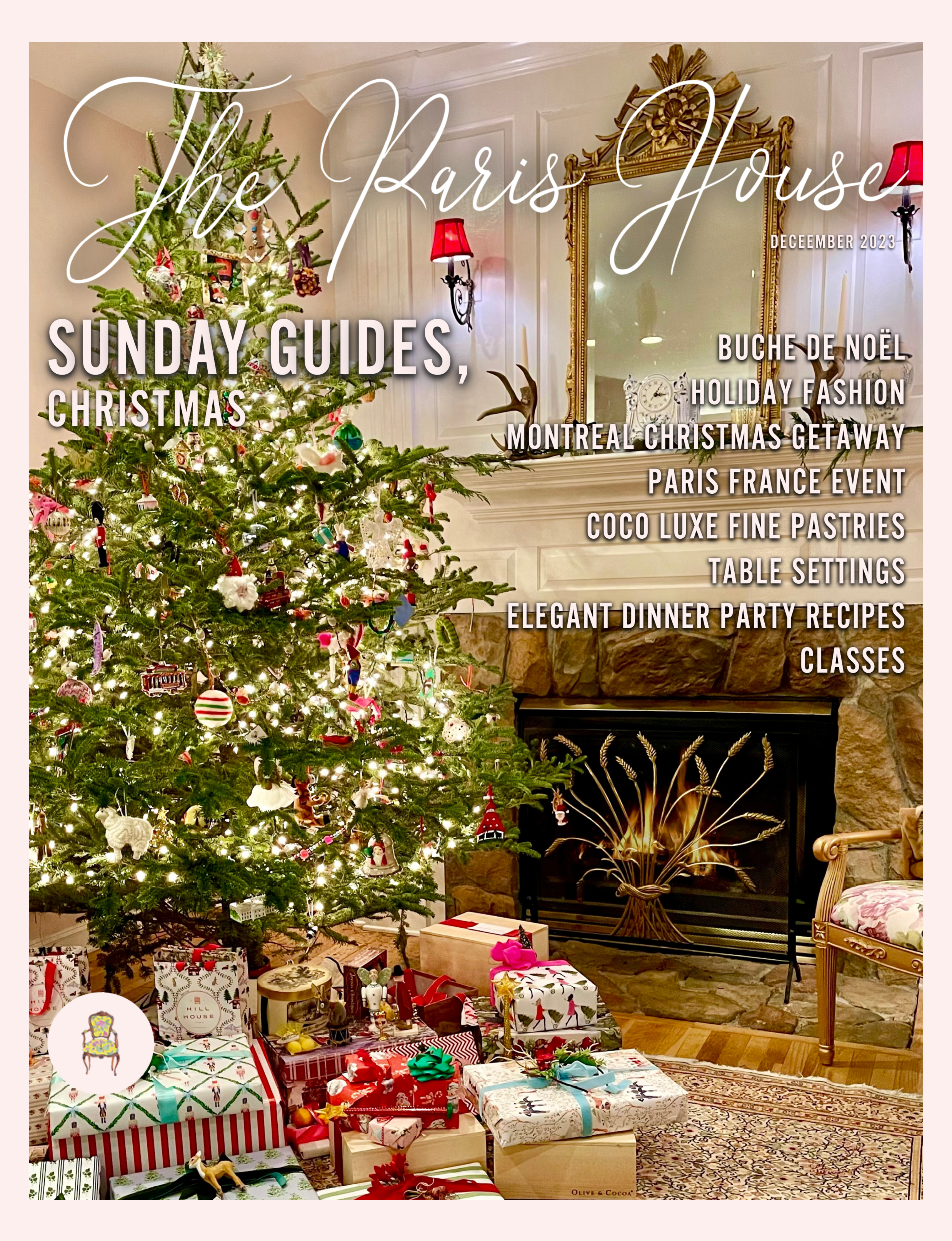 The Paris House Sunday Guides Christmas magazine cover