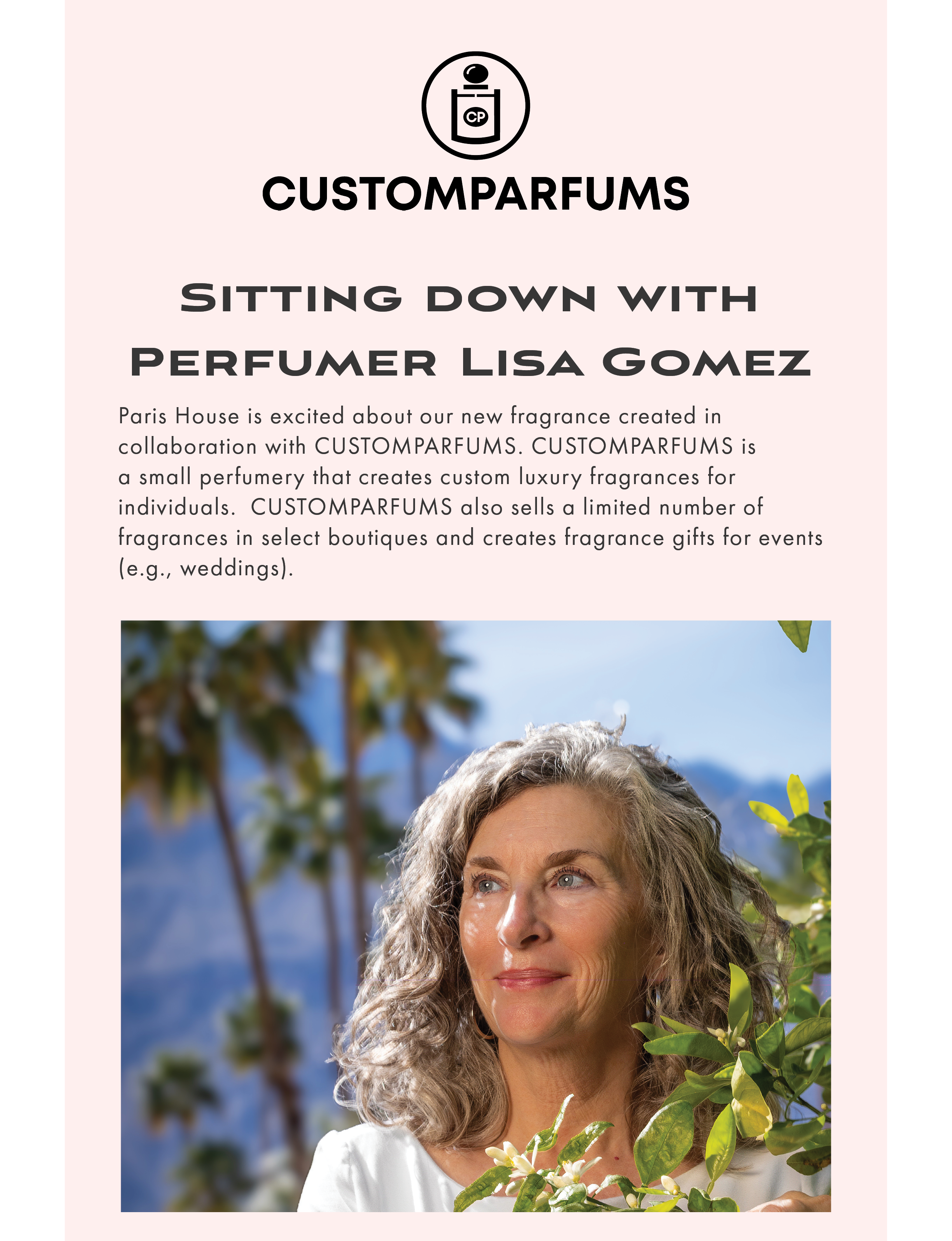 CUSTOMPARFUMS perfumery Lisa Gomez interview