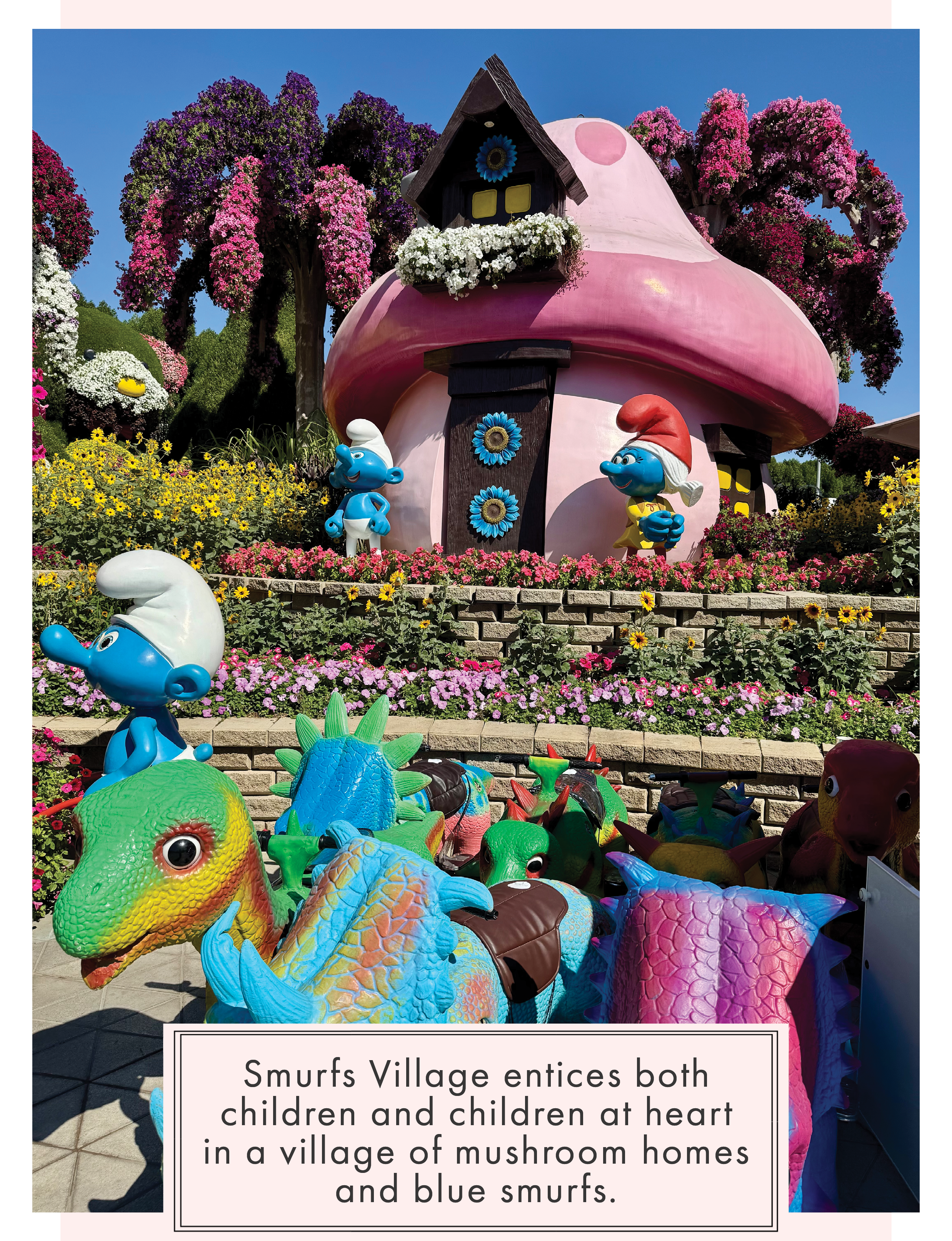 Smurfs Village at Dubai Miracle Garden