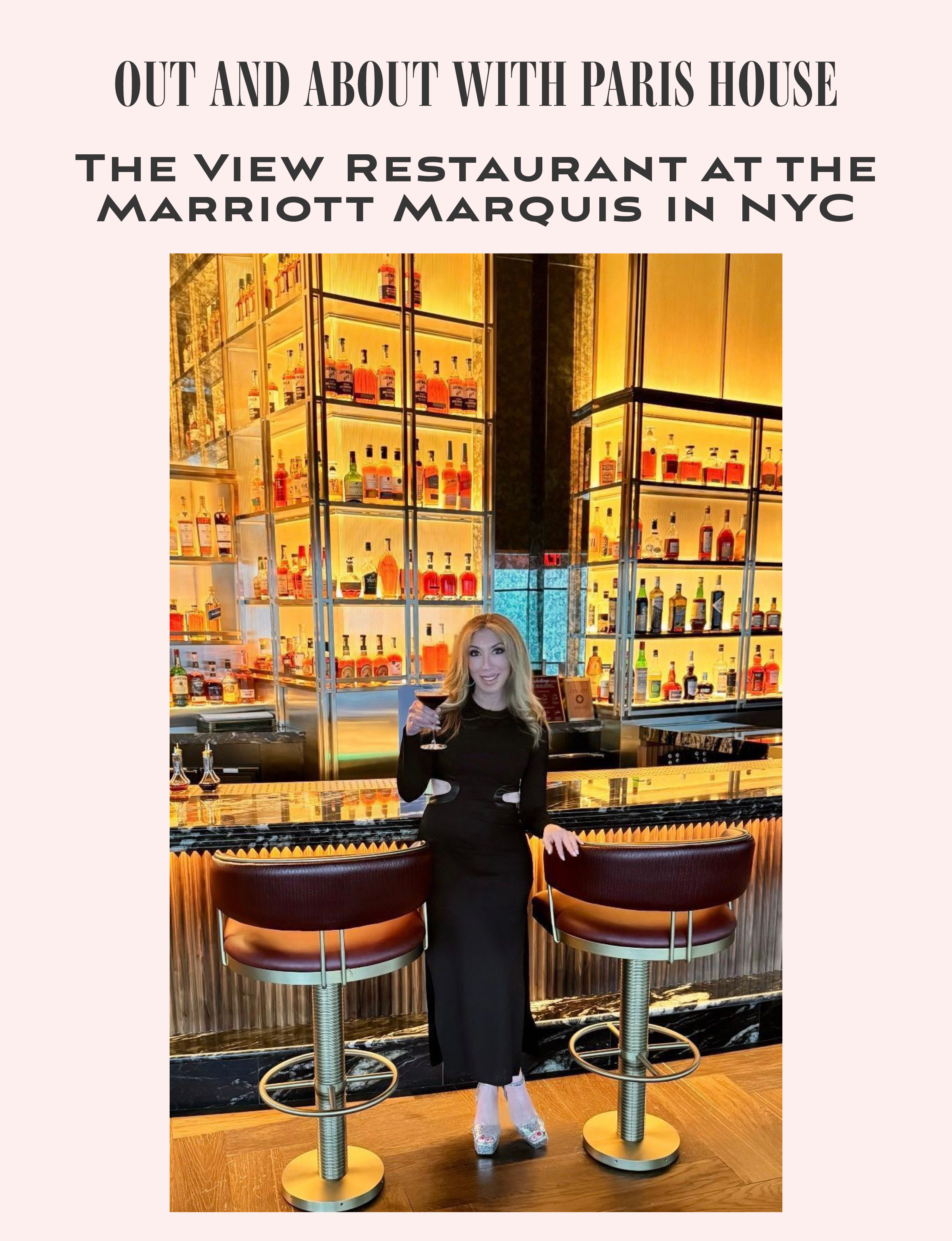 The View Restaurant at the Marriott Marquis in NYC
