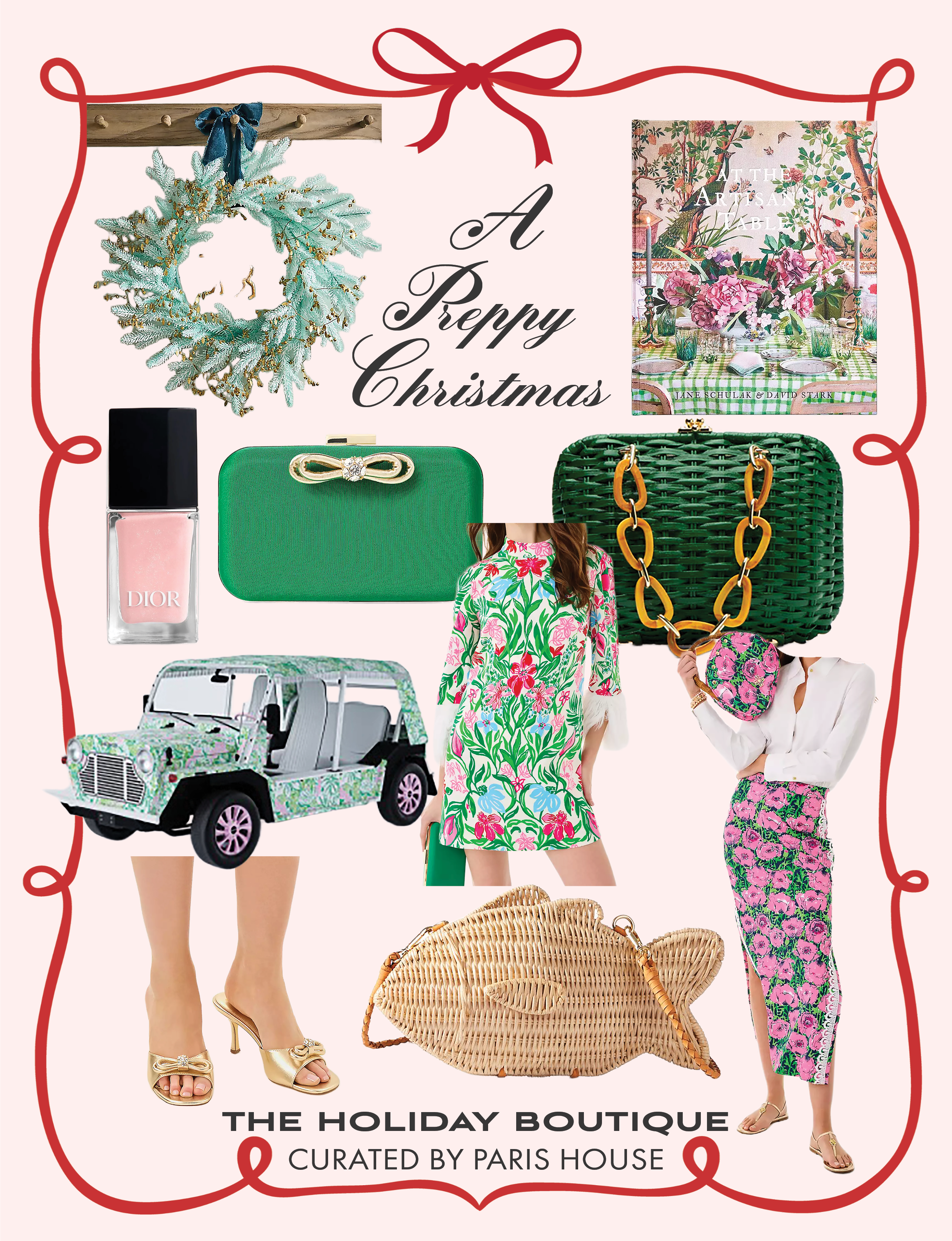 Christmas fashion accessories books decorations