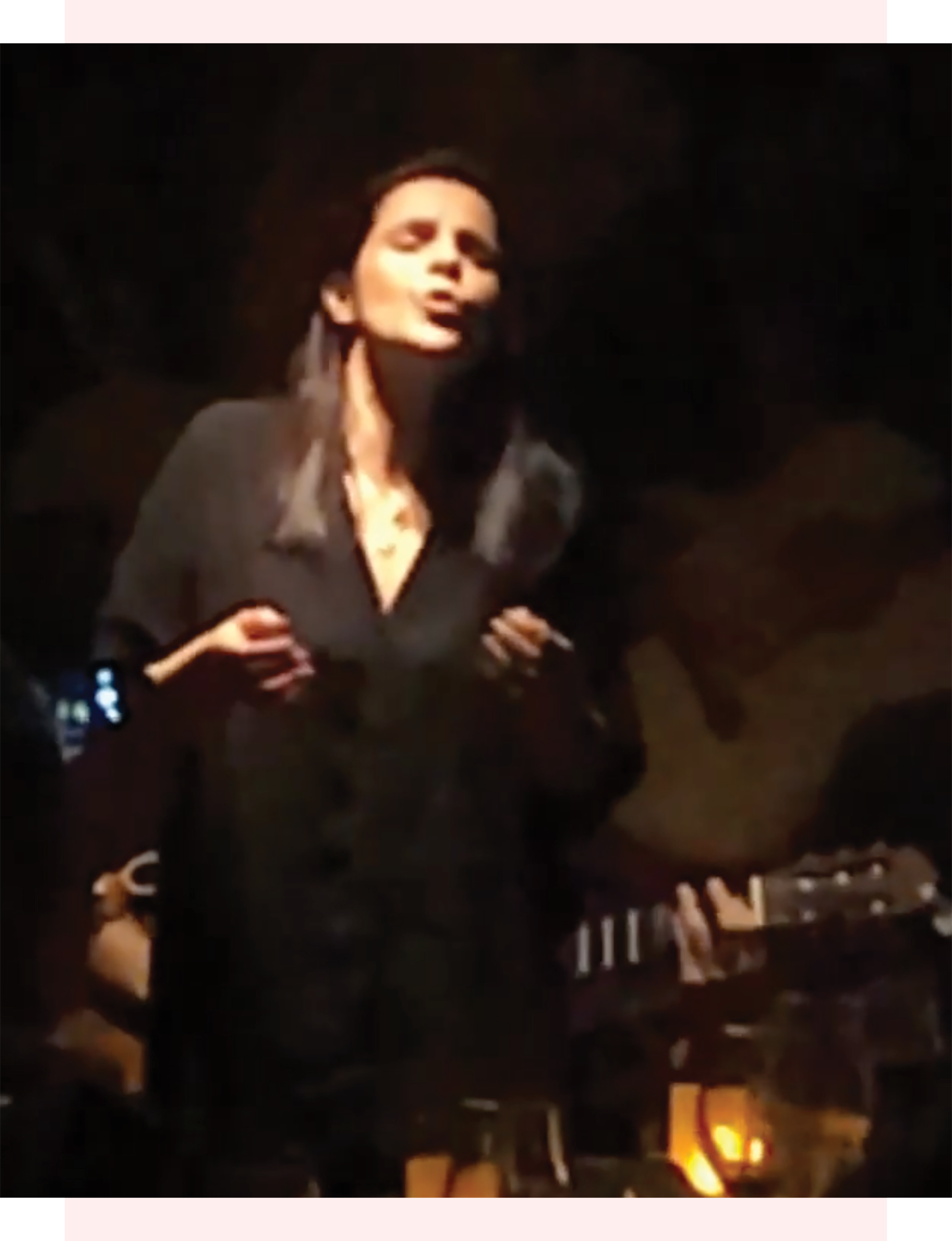 Fado singer performer in Lisbon Portugal