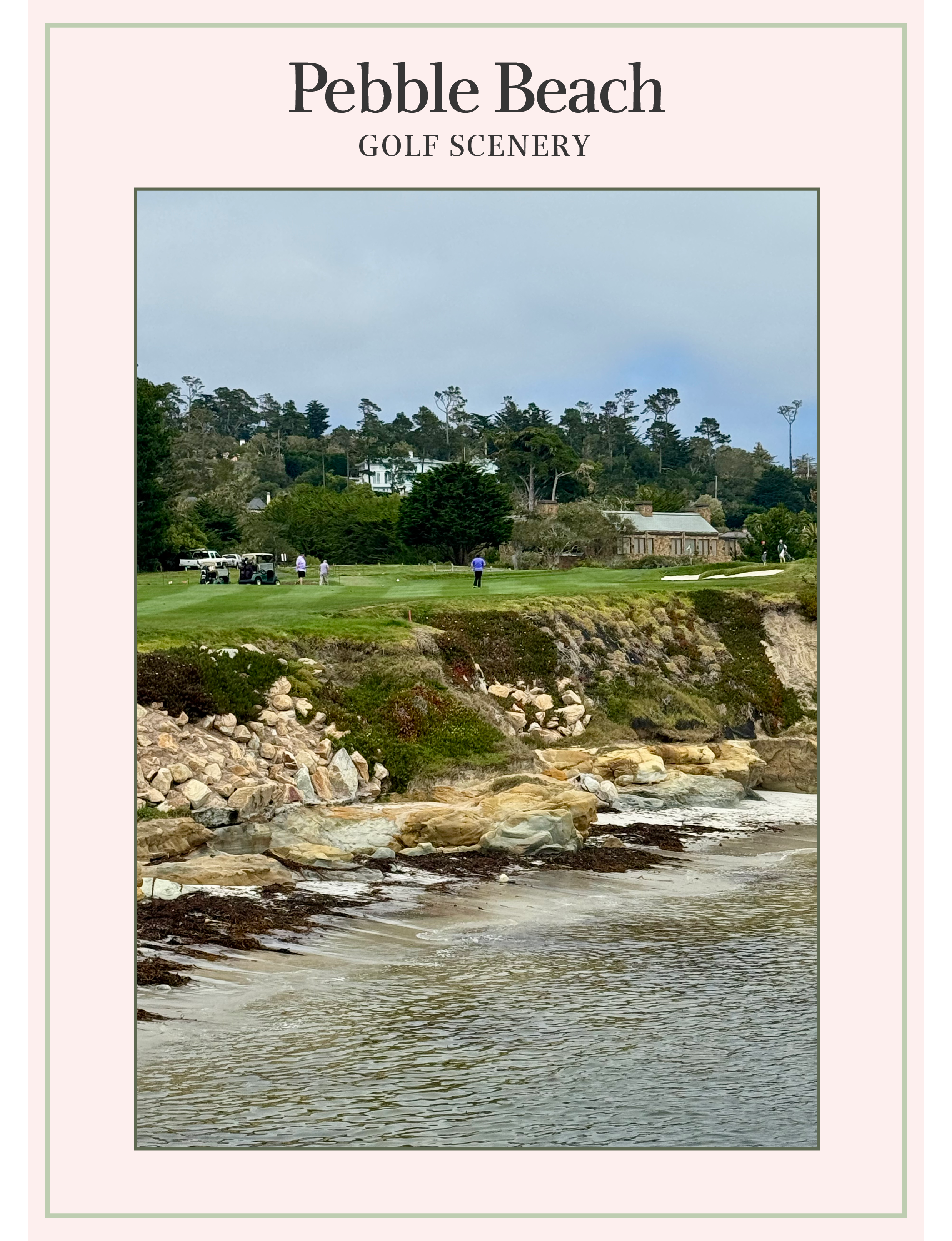 Pebble Beach Golf Scenery California