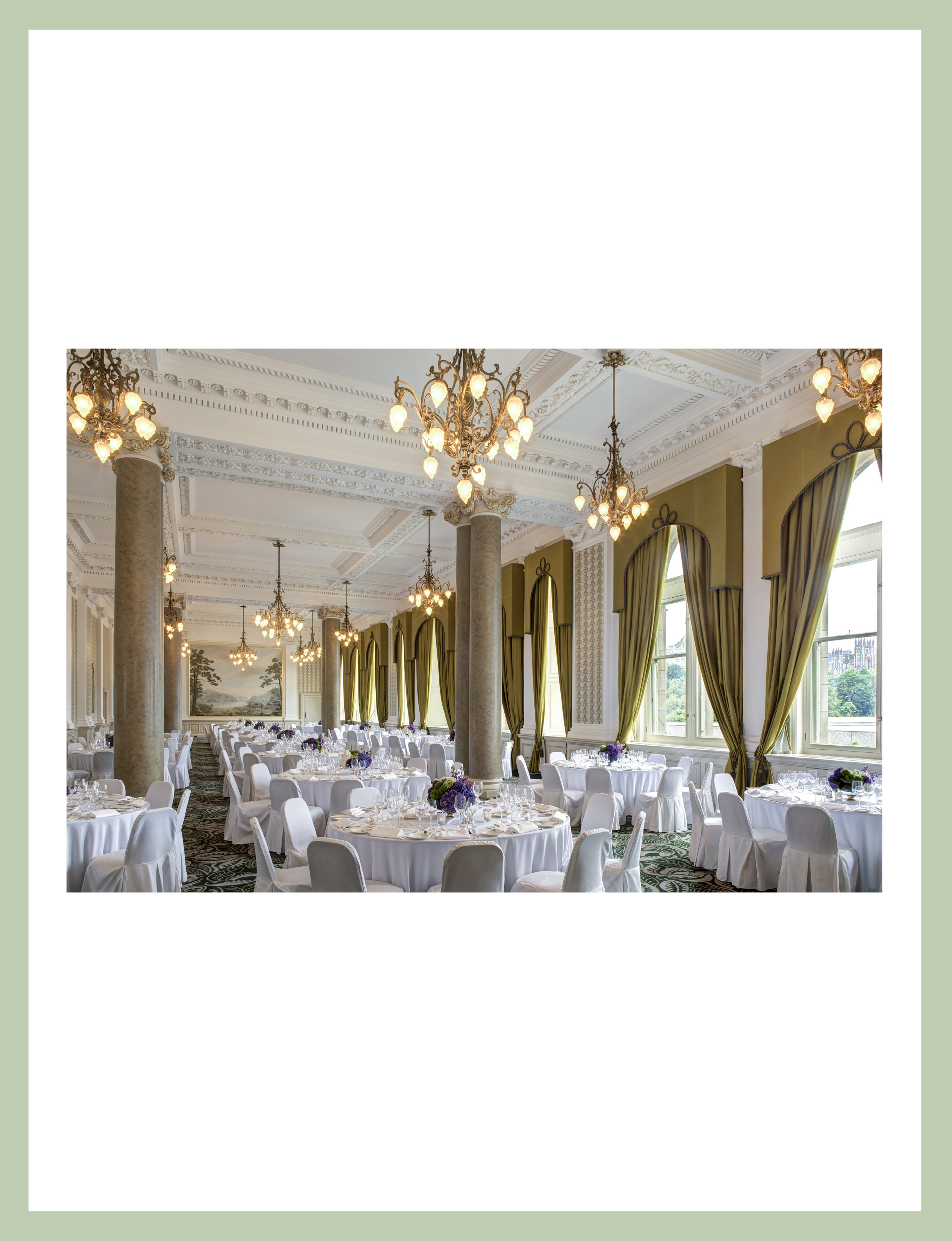 Dining at The Balmoral Hotel, Edinburgh, Scotland