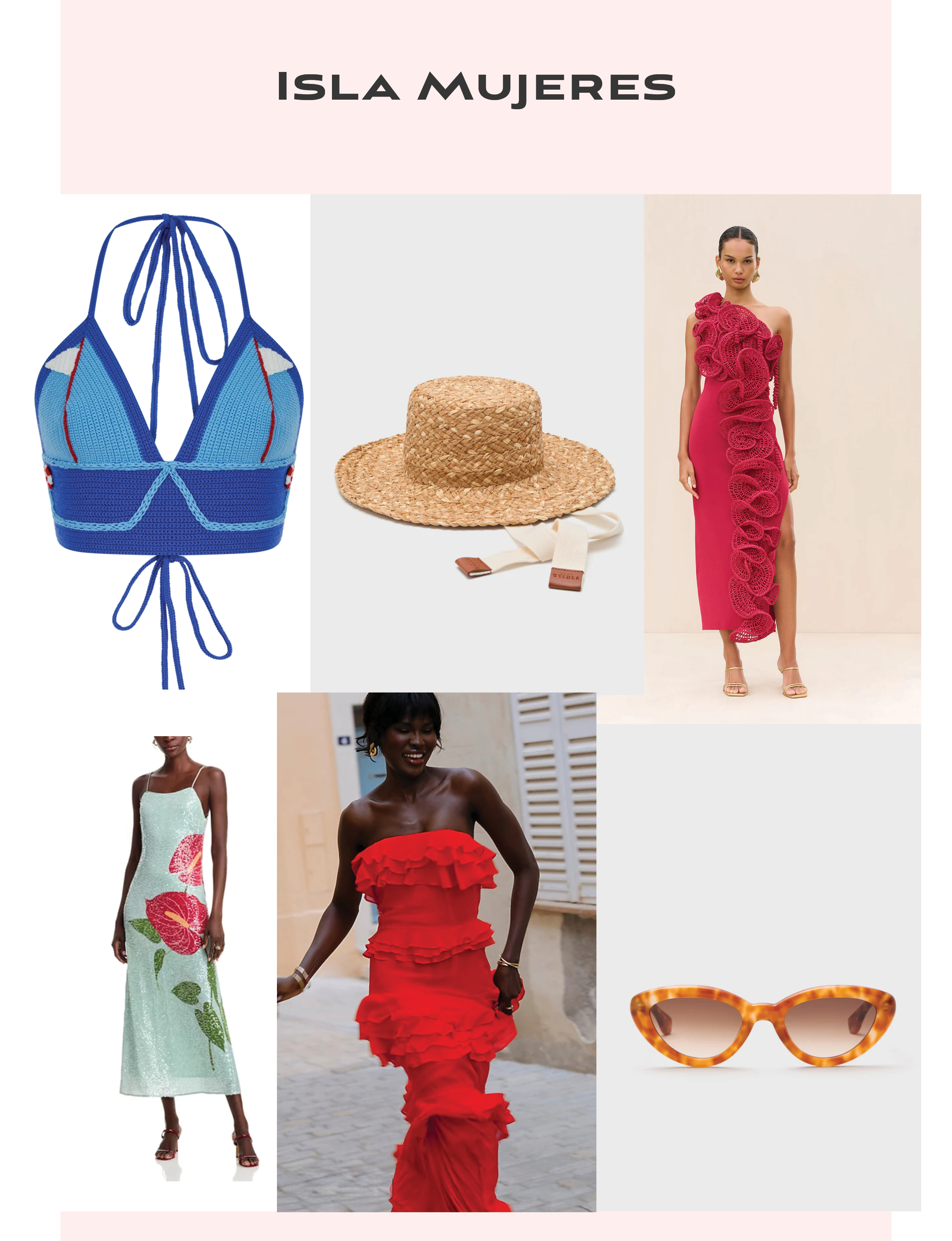 fashion and accessories for Isla Mujeres