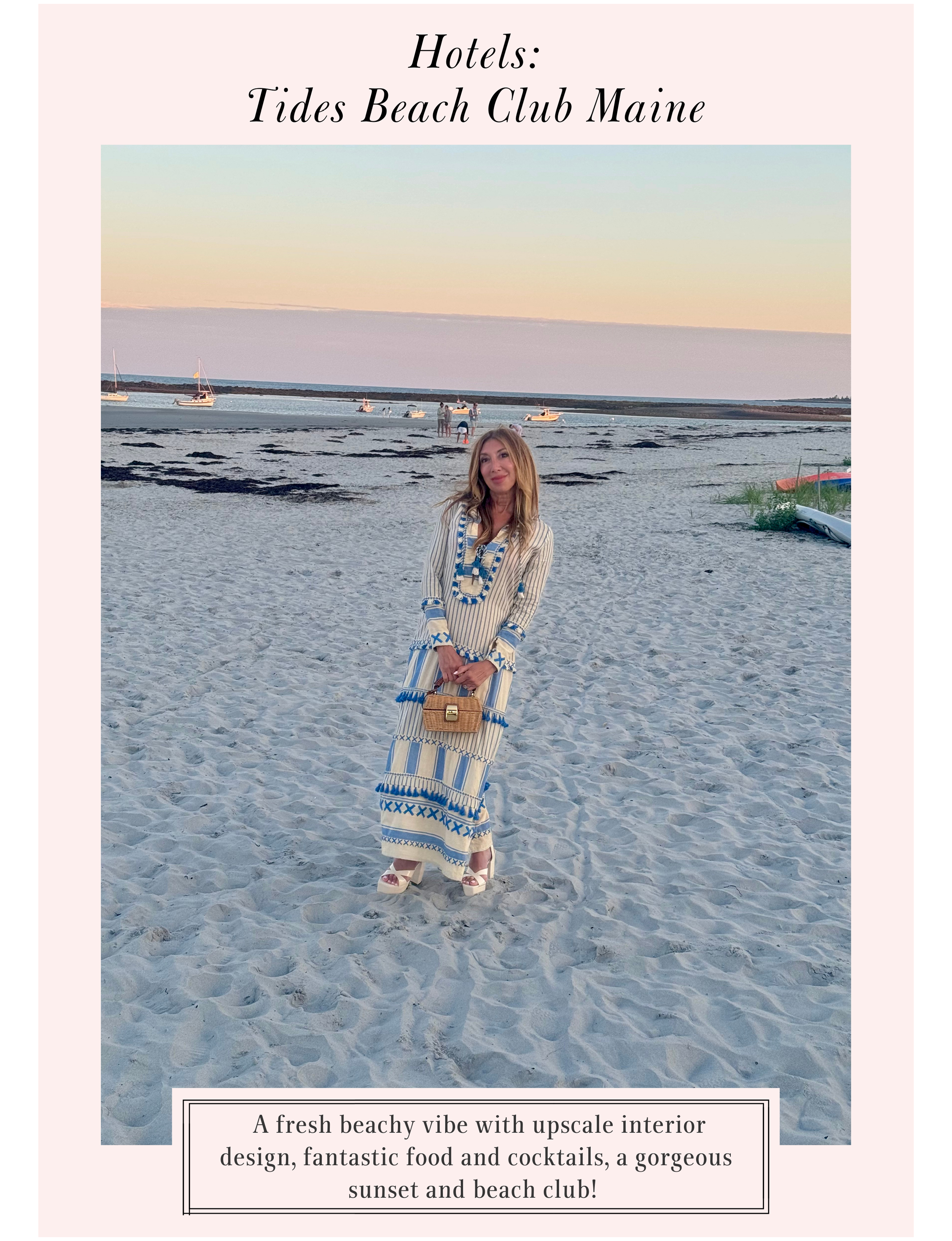Michele Rosenthal on the beach in Maine