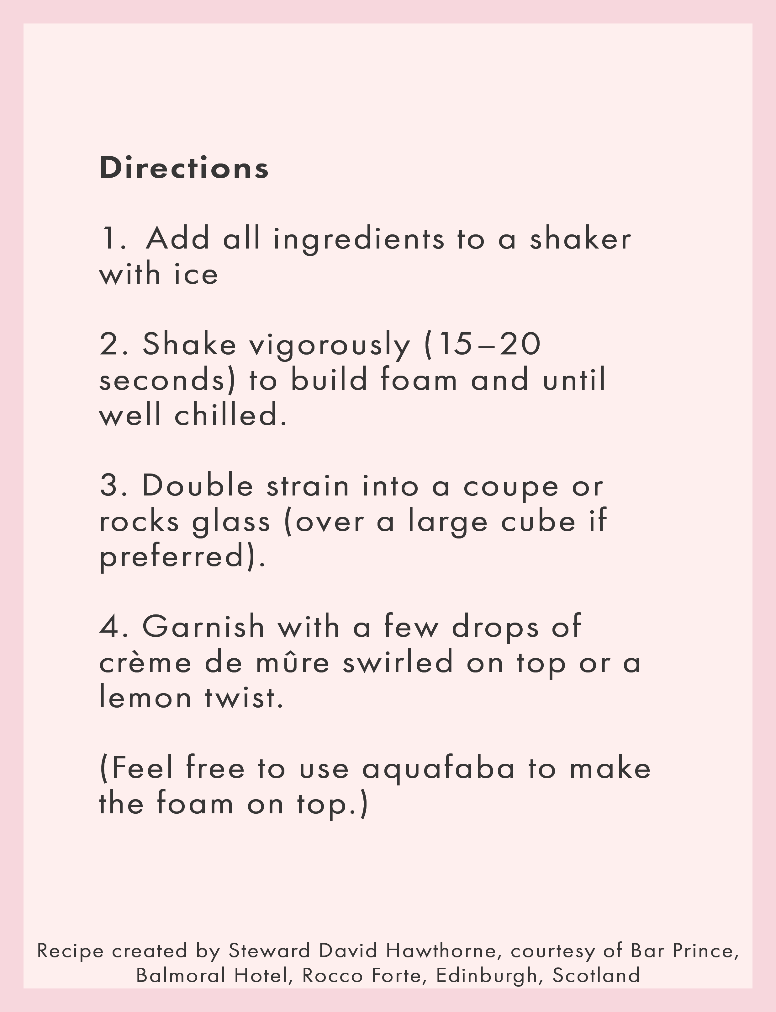 Recipe for The Auld Bramble Paso cocktail