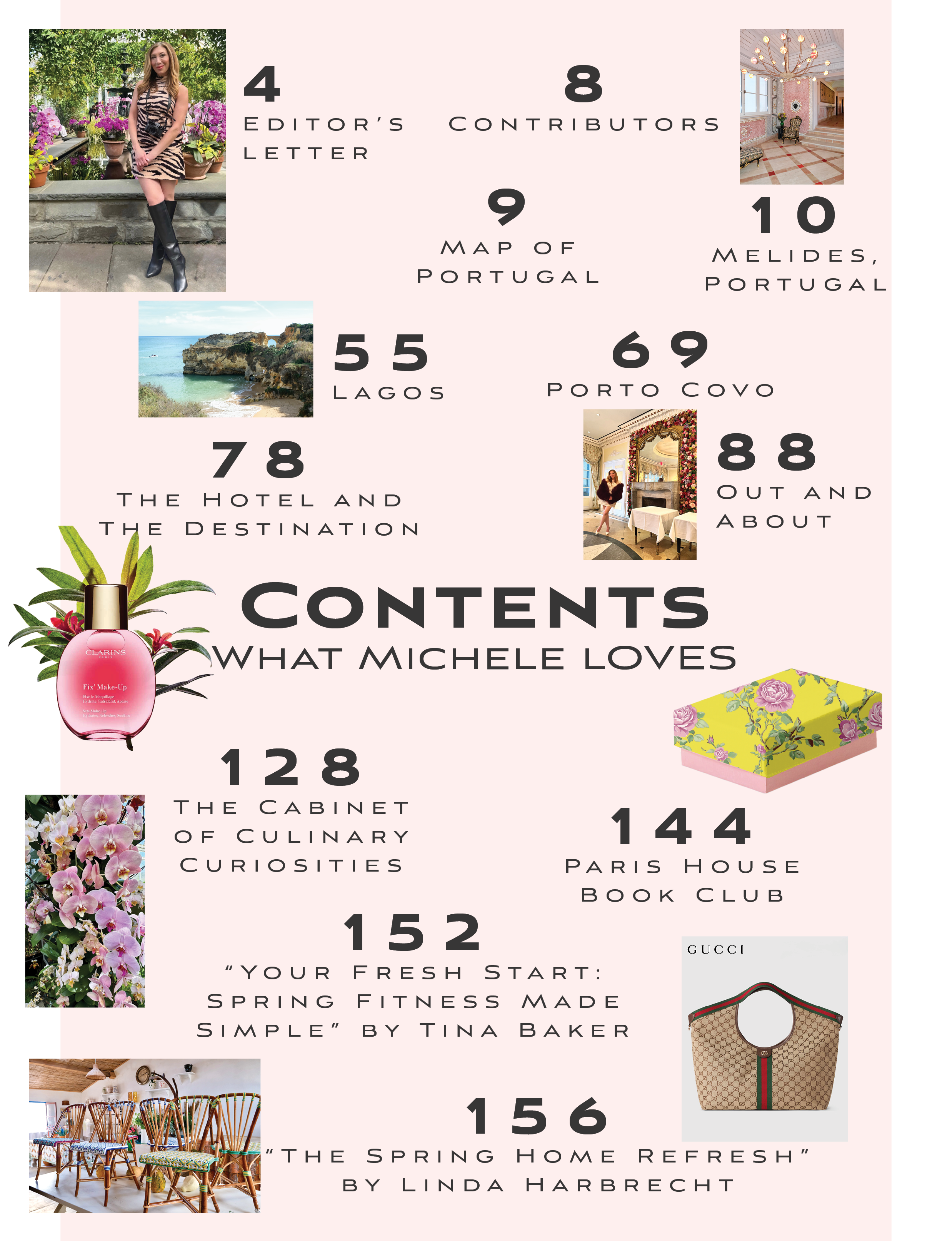 Table of Contents for Melides Portugal Travel Guide by The Paris House