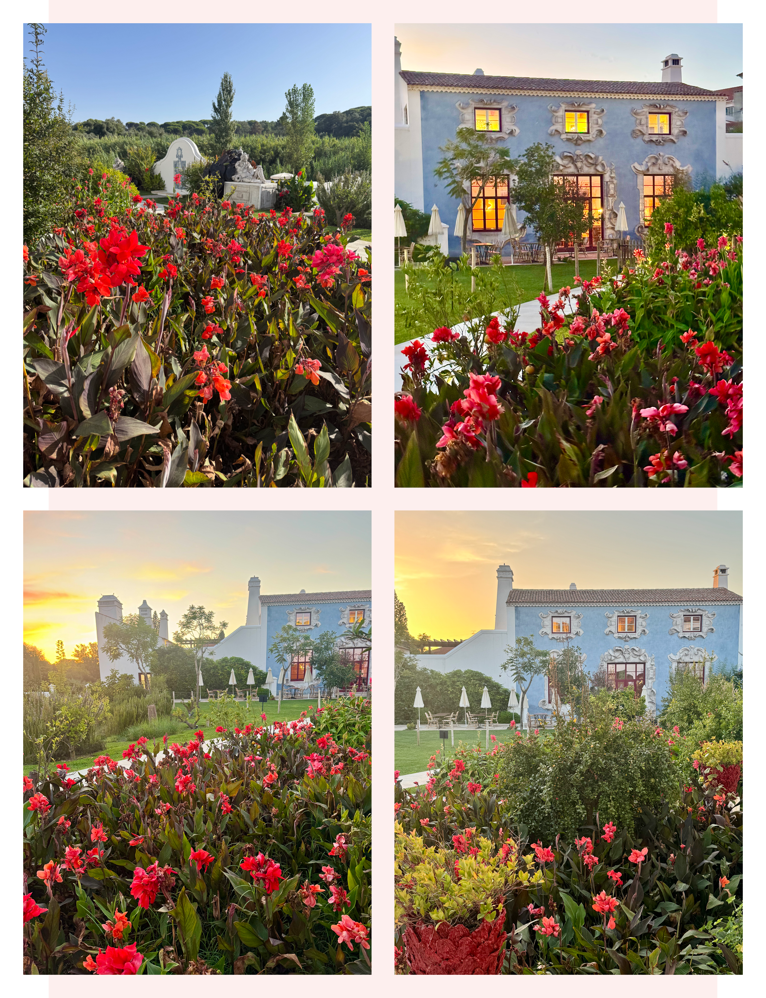 the gardens of Hotel Vermelho in Melides Portugal