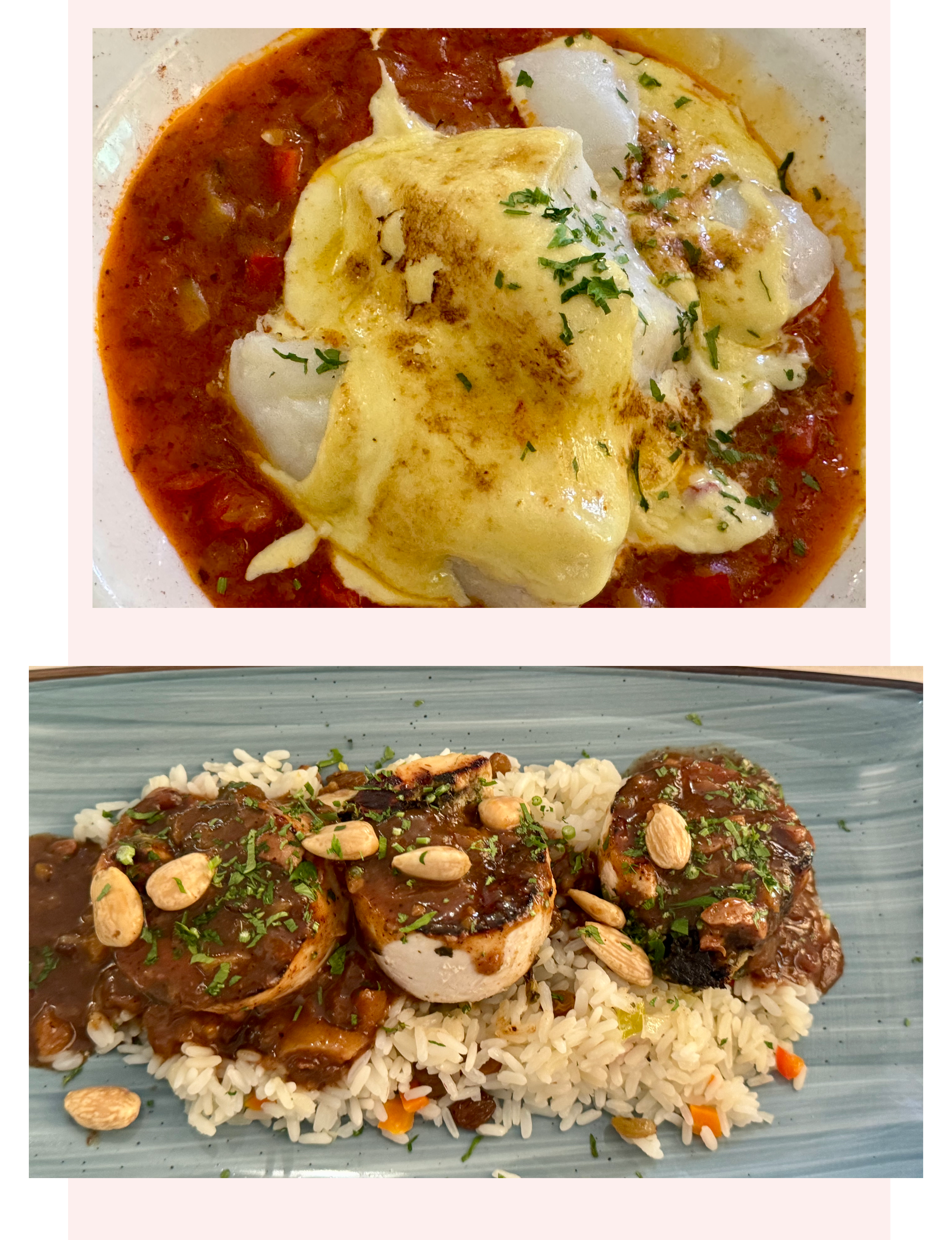 Delicious food at Restaurant Jardines Alberto in Granada Spain