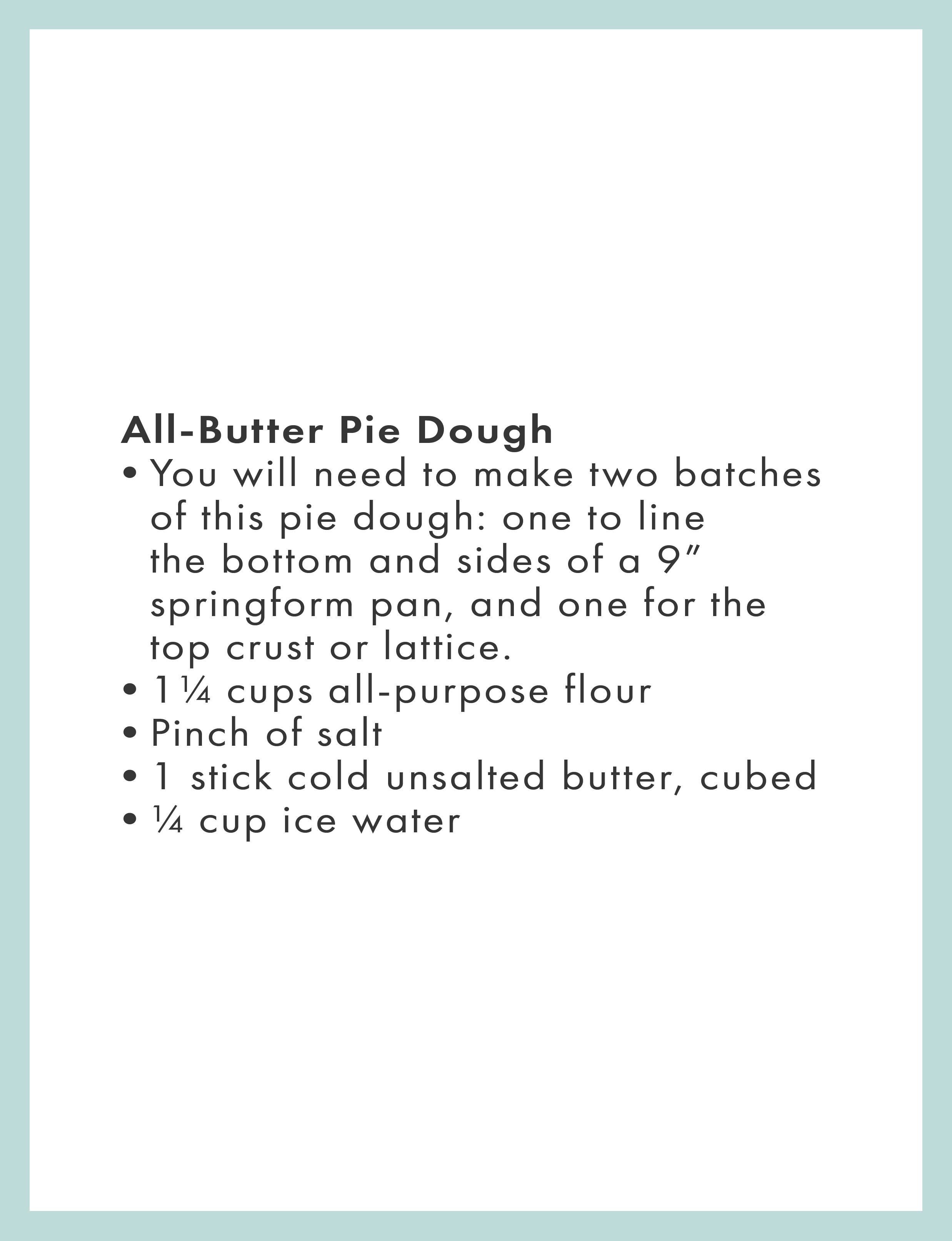 Pizza Rustica recipe