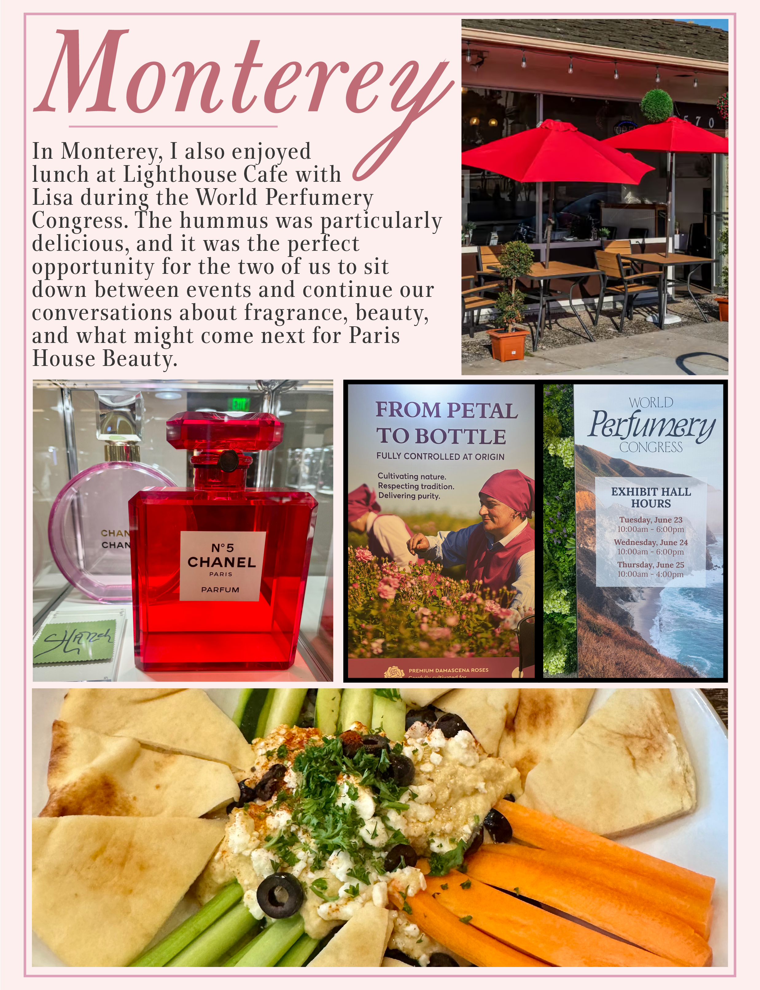 Monterey California Lighthouse Cafe and World Perfumery Congress