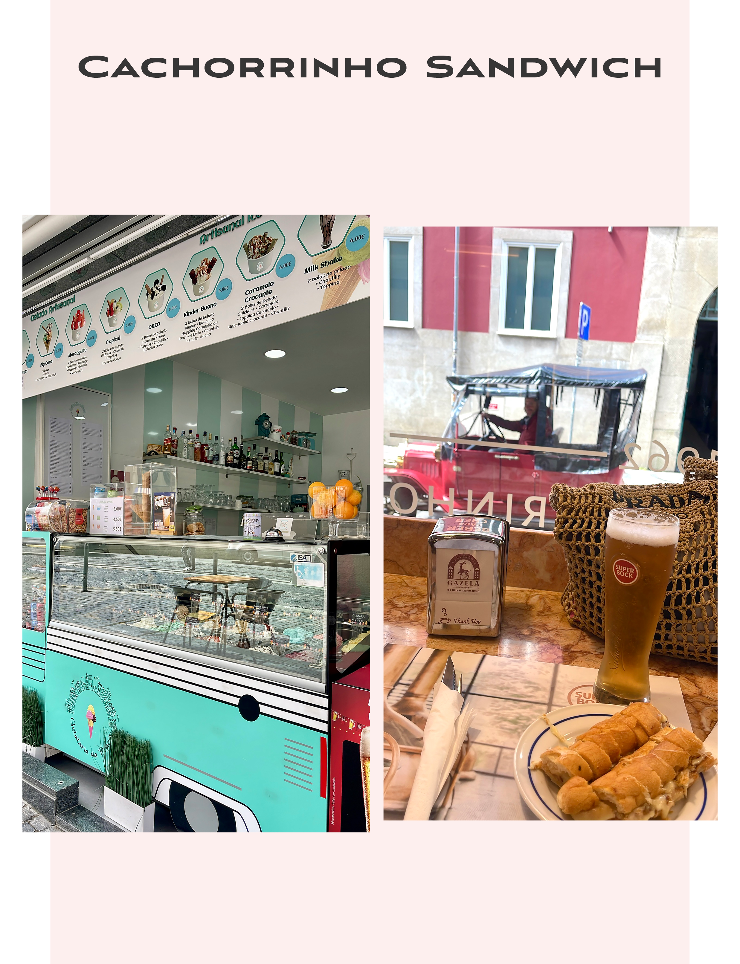 This is a Gazela location, a renowned establishment in Porto, Portugal, famous for its signature Cachorrinho sandwich