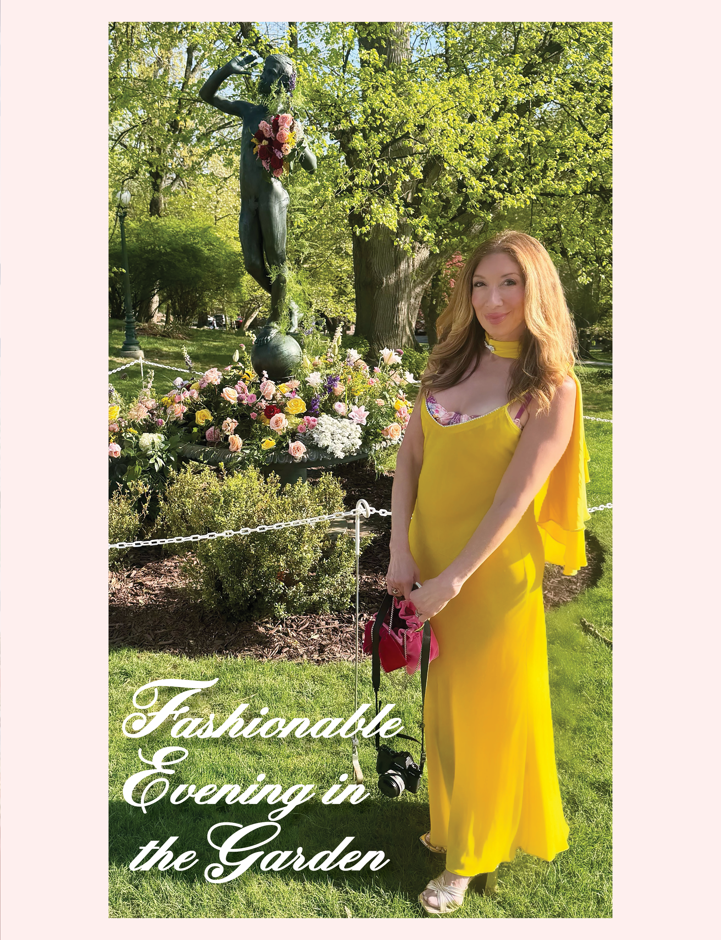 Fashionable Evening in the Garden at Lyndhurst Mansion New Jersey