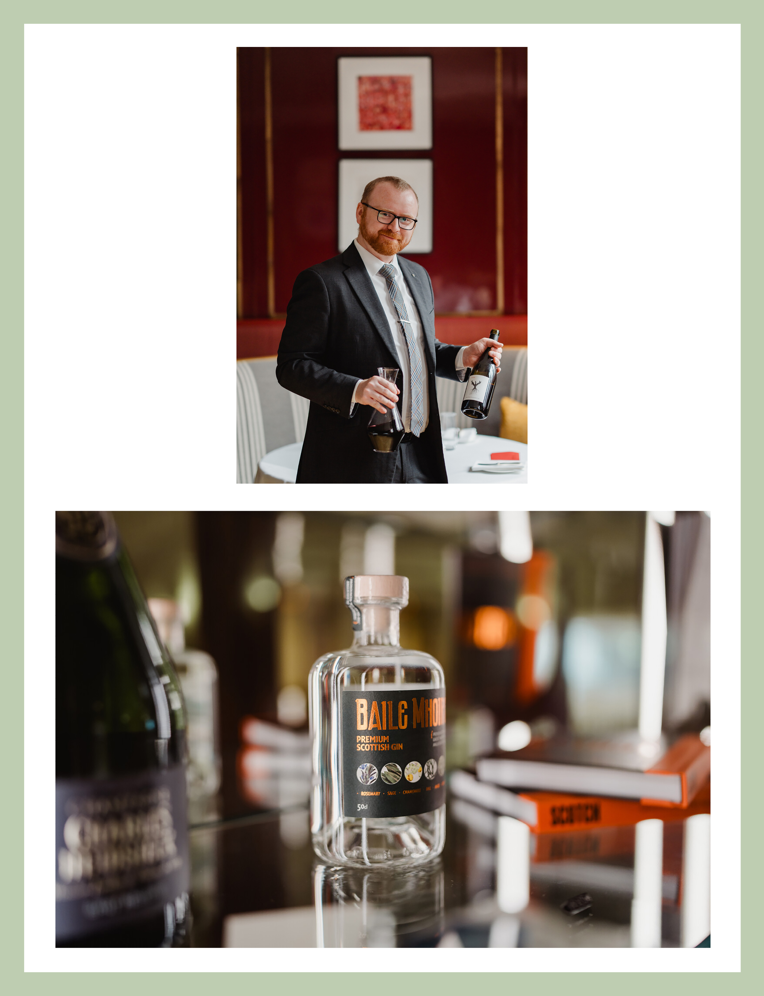 Dining at The Balmoral Hotel, Edinburgh, Scotland